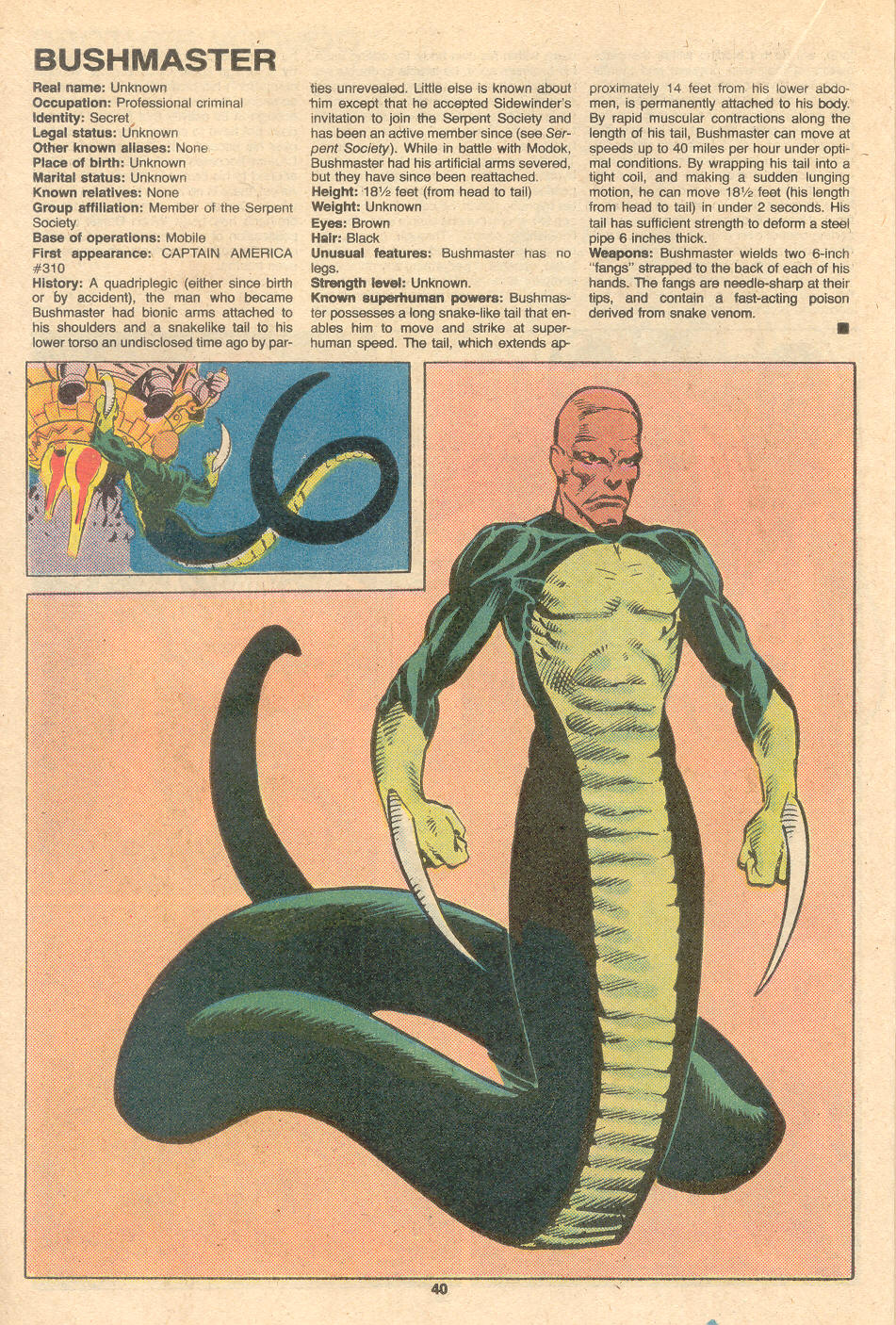 Read online The Official Handbook of the Marvel Universe Deluxe Edition comic -  Issue #2 - 42