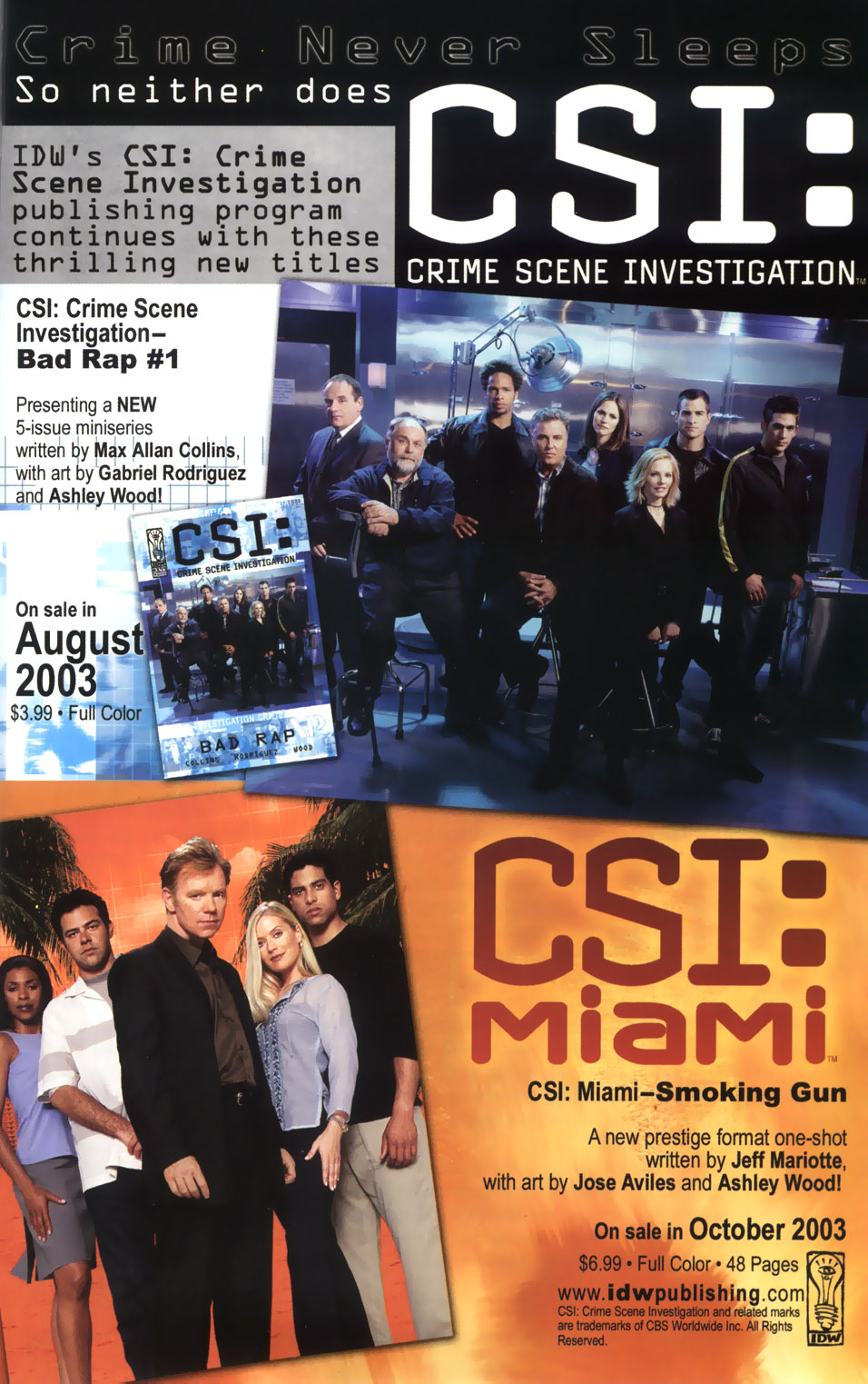 Read online CSI: Crime Scene Investigation: Thicker Than Blood comic -  Issue # Full - 47