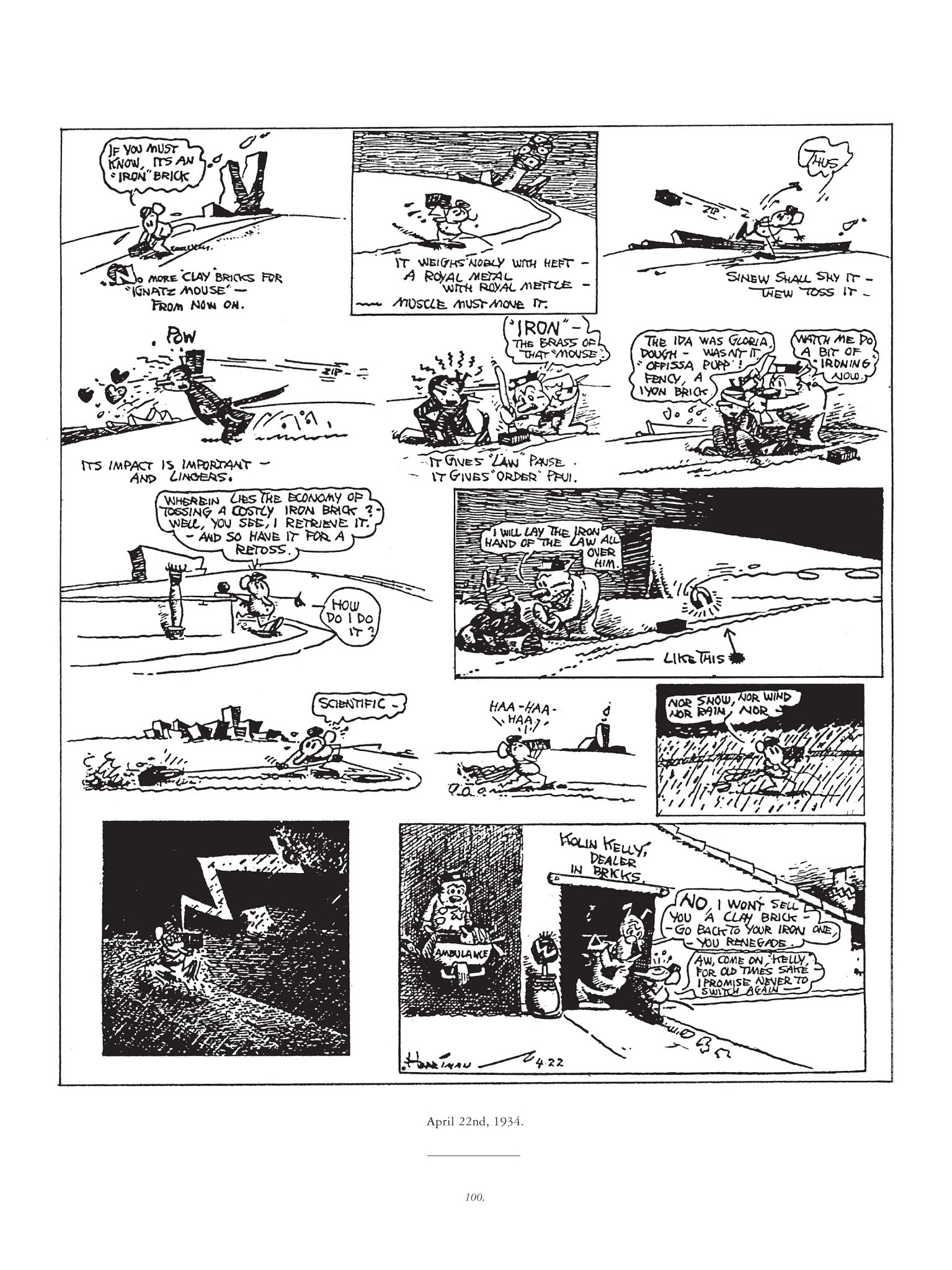 Read online Krazy & Ignatz comic -  Issue # TPB 8 - 99