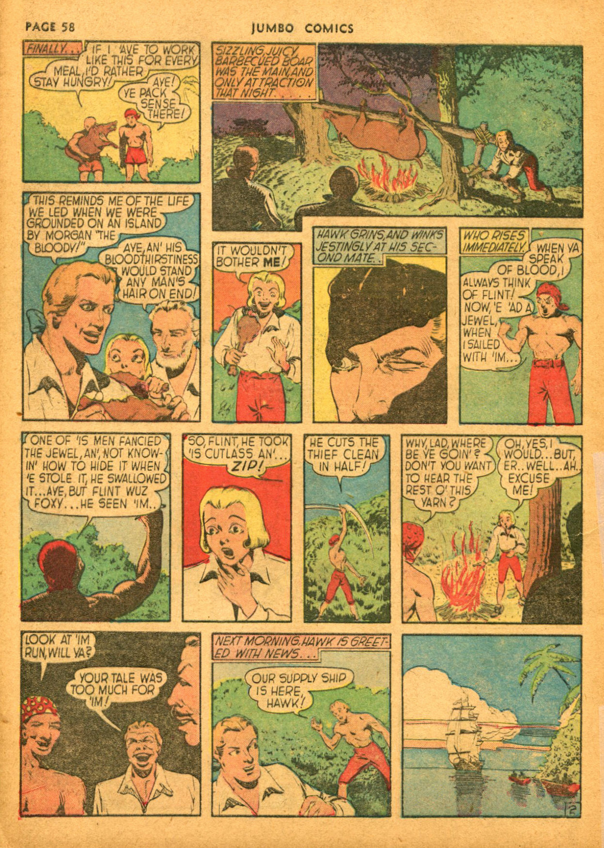 Read online Jumbo Comics comic -  Issue #18 - 60