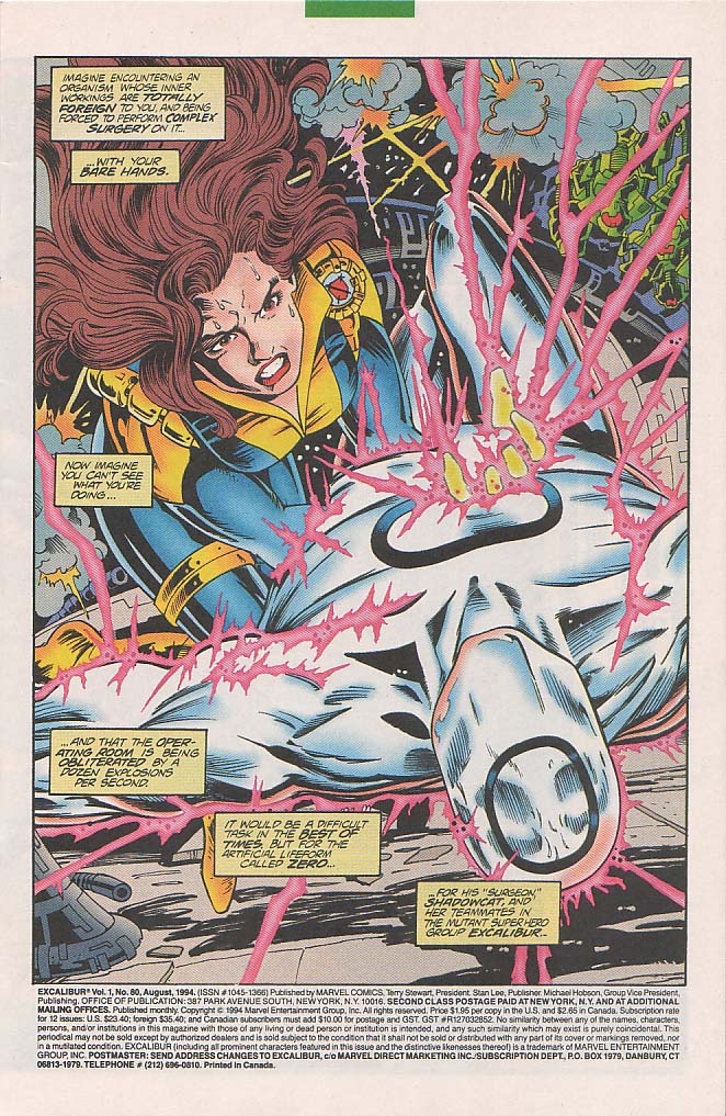 Read online Excalibur (1988) comic -  Issue #80 - 2