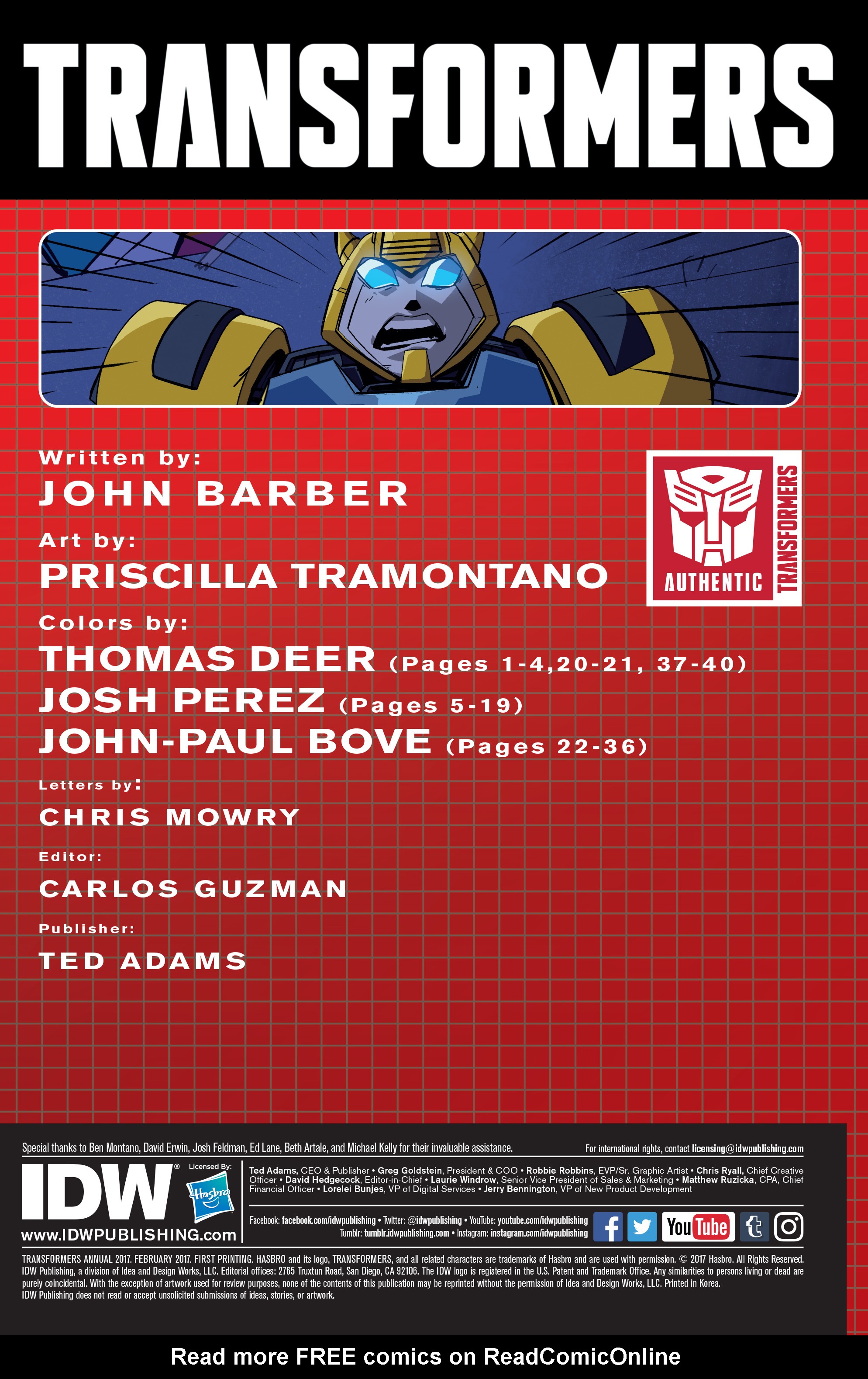 Read online Transformers Annual comic -  Issue # Full - 2