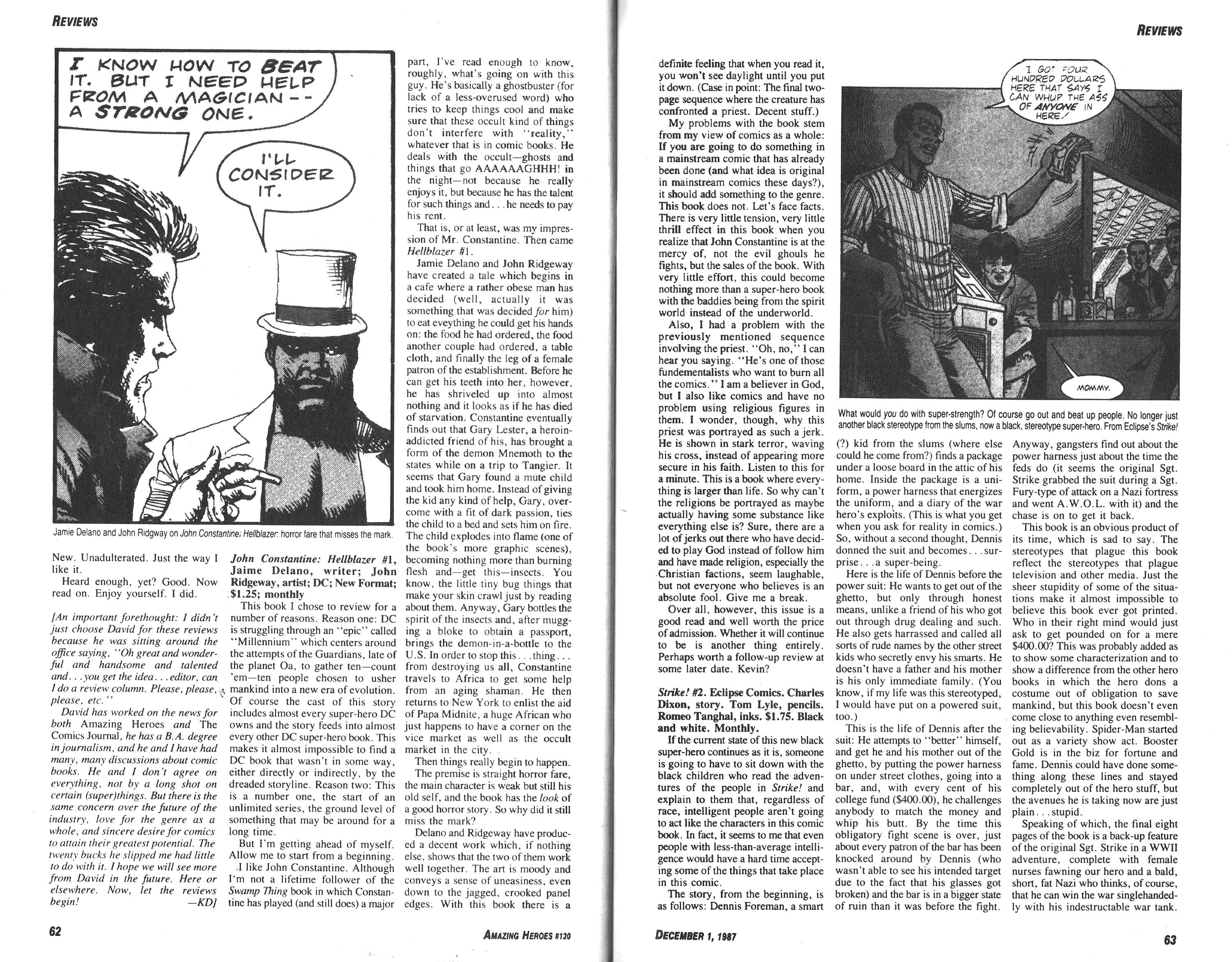 Read online Amazing Heroes comic -  Issue #130 - 32