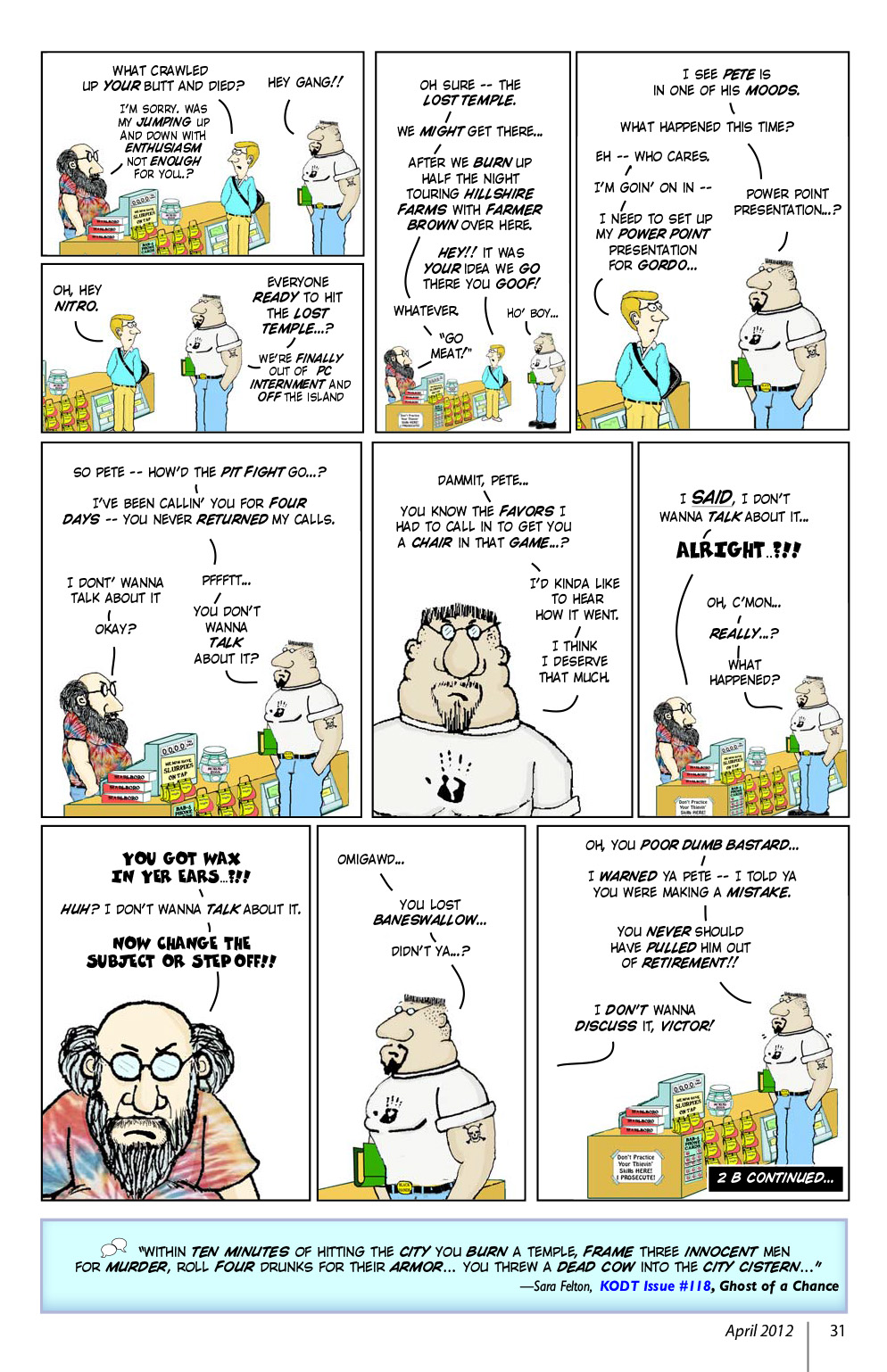 Read online Knights of the Dinner Table comic -  Issue #186 - 33