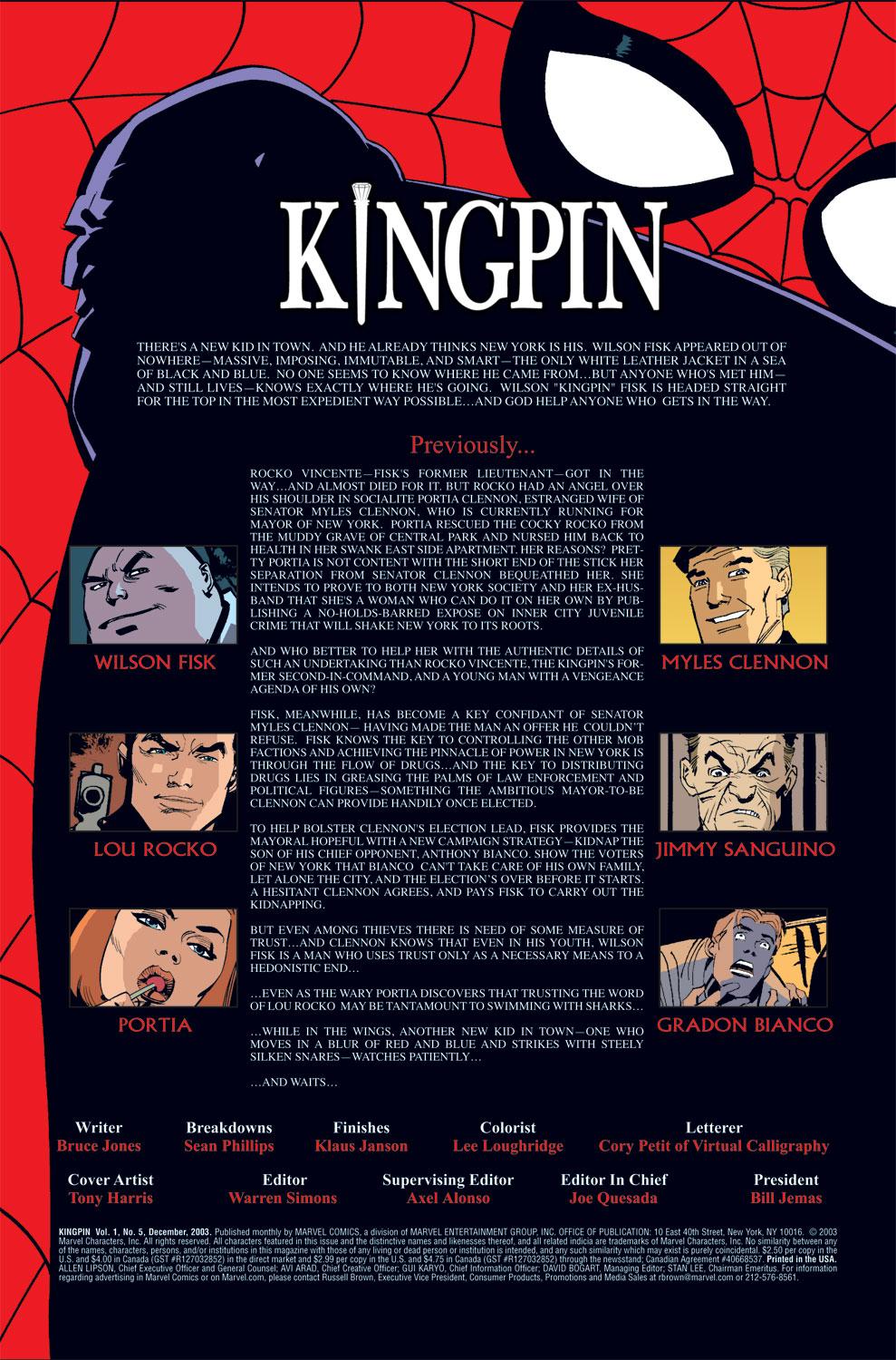 Read online Kingpin (2003) comic -  Issue #5 - 2