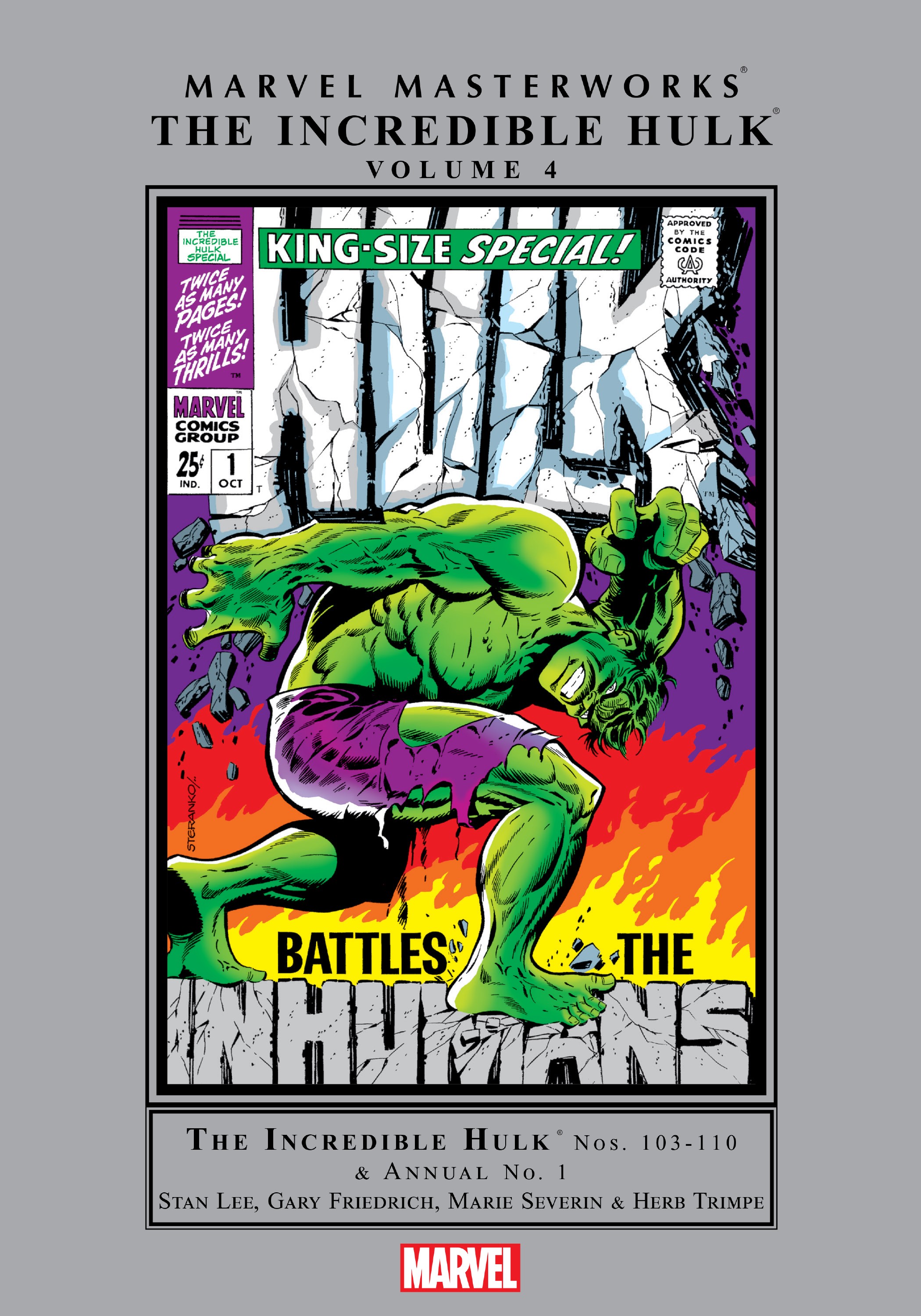 Read online Marvel Masterworks: The Incredible Hulk comic -  Issue # TPB 4 (Part 1) - 1