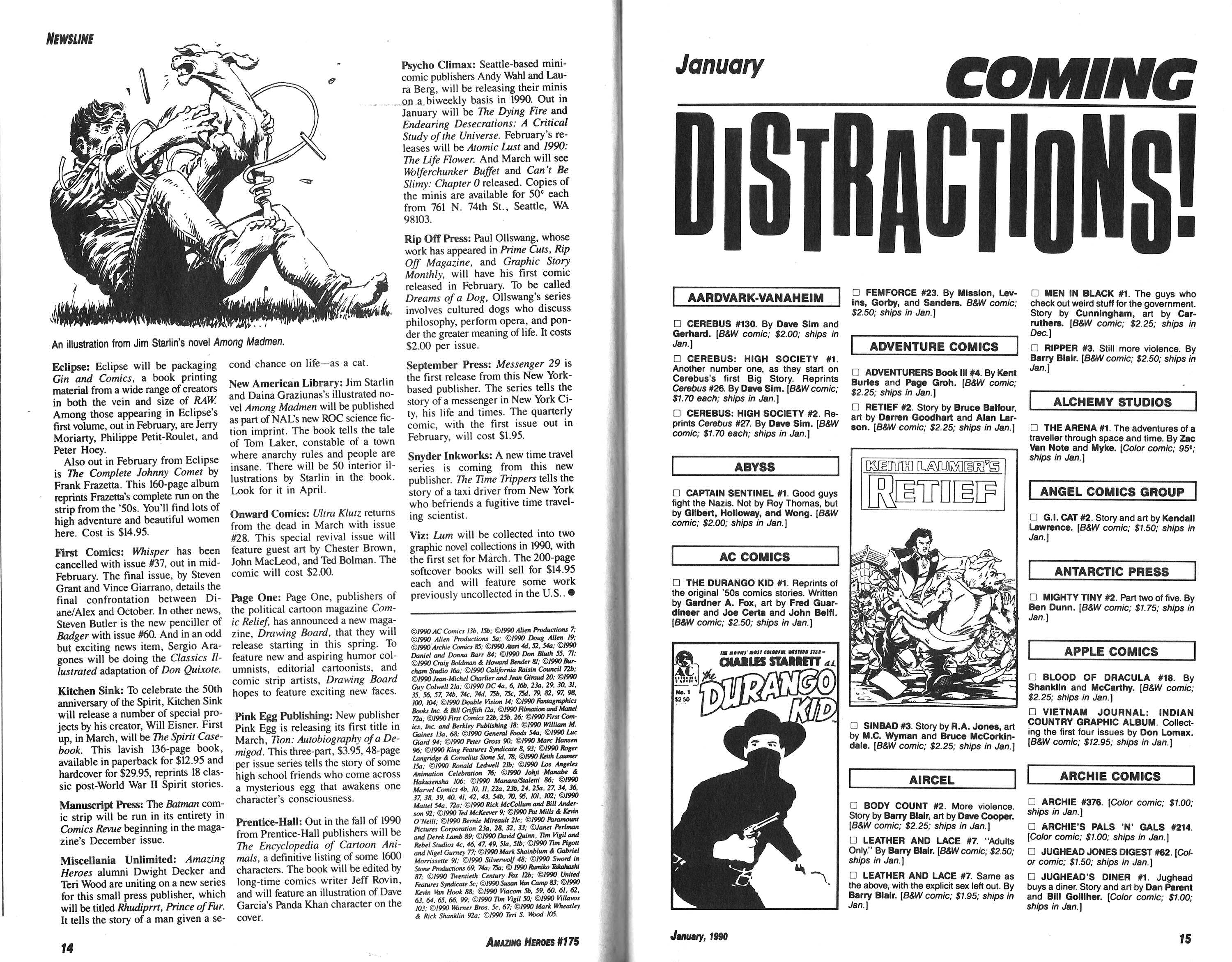 Read online Amazing Heroes comic -  Issue #175 - 8