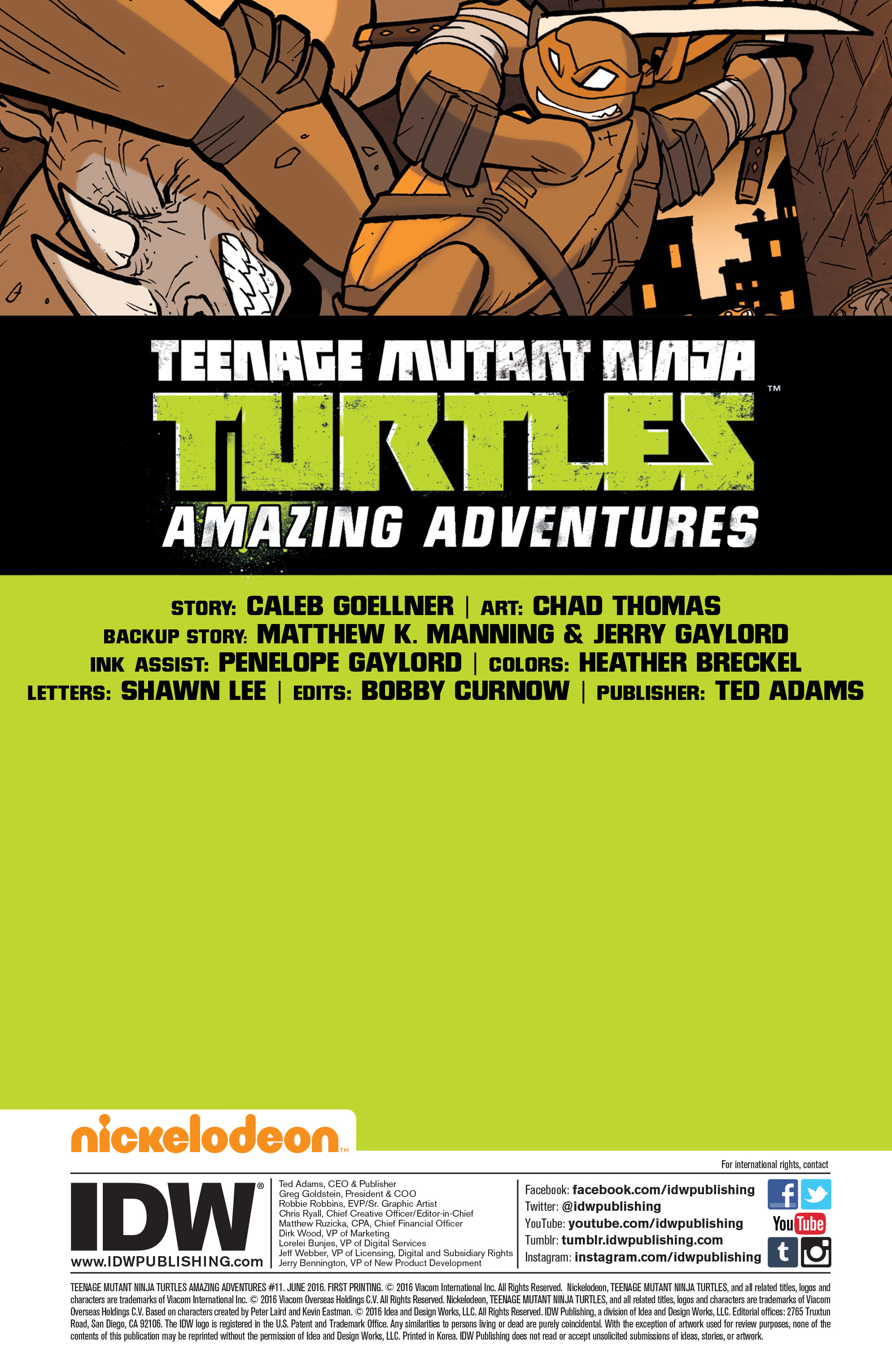 Read online Teenage Mutant Ninja Turtles Amazing Adventures comic -  Issue #11 - 2