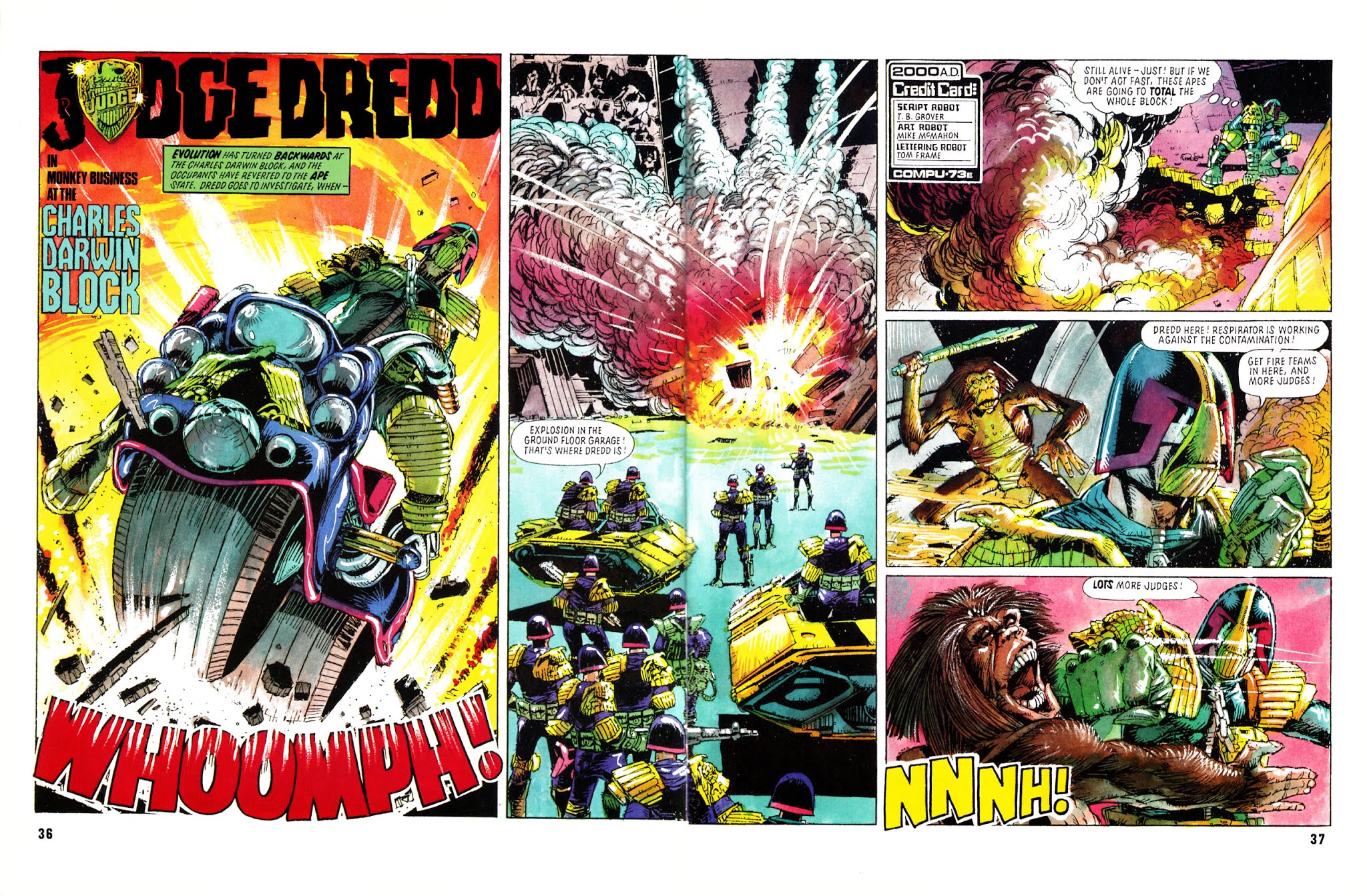 Read online Judge Dredd Definitive Editions comic -  Issue # TPB Bad Science - 35