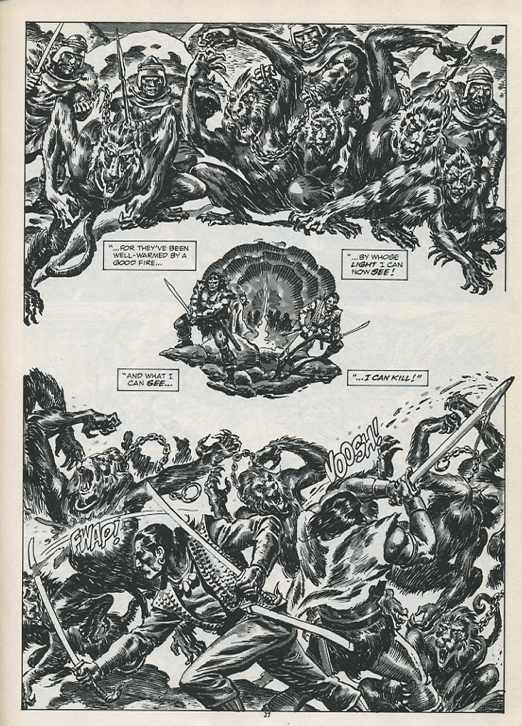 Read online The Savage Sword Of Conan comic -  Issue #187 - 29