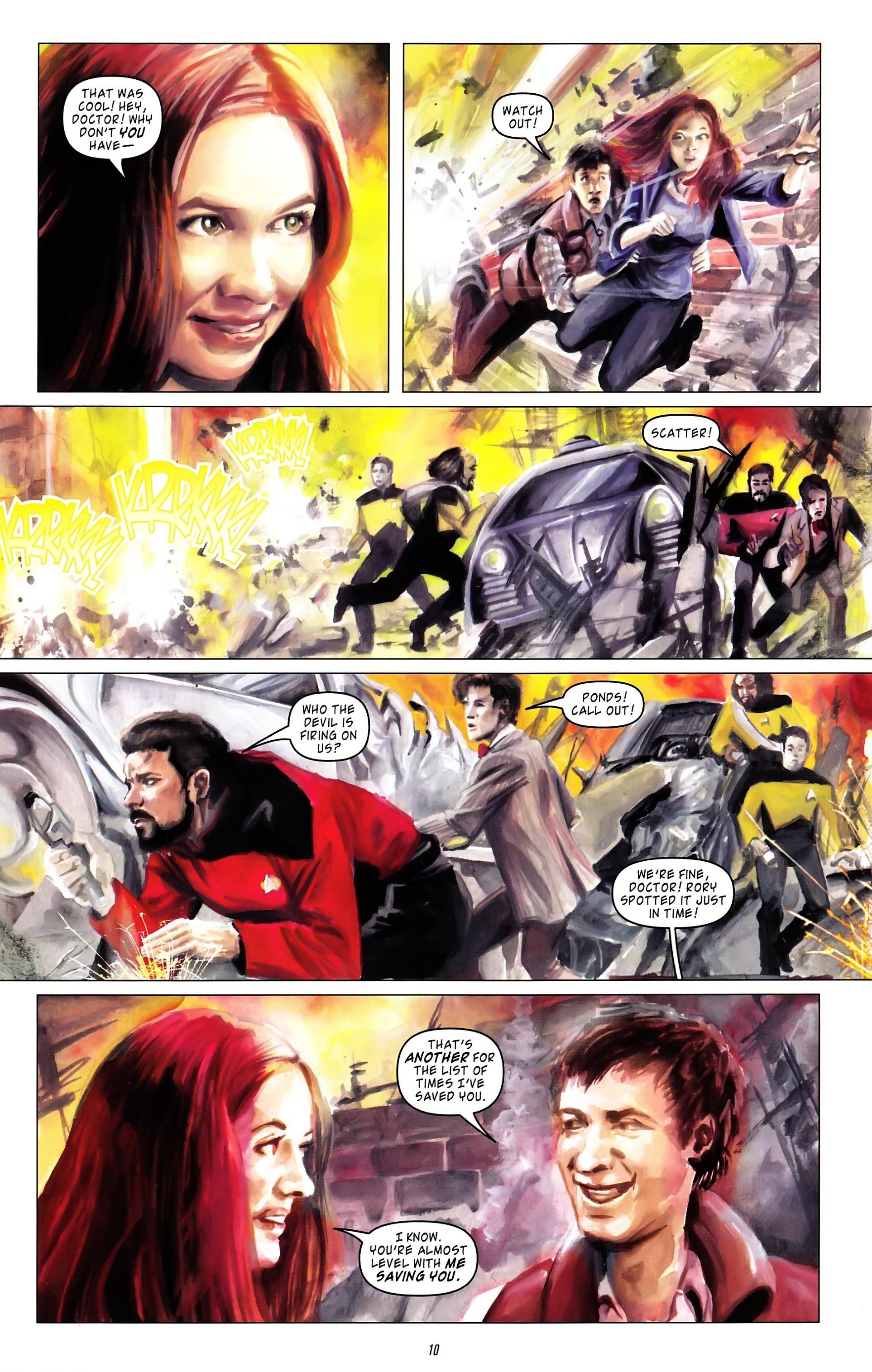 Read online Star Trek: The Next Generation/Doctor Who: Assimilation² comic -  Issue #4 - 14