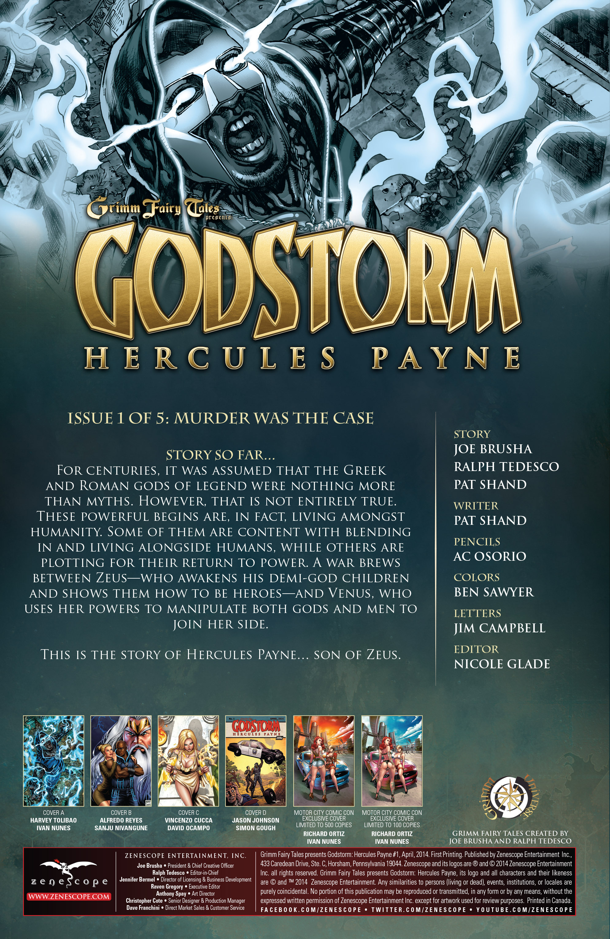 Read online Grimm Fairy Tales presents Godstorm: Hercules Payne comic -  Issue #1 - 2
