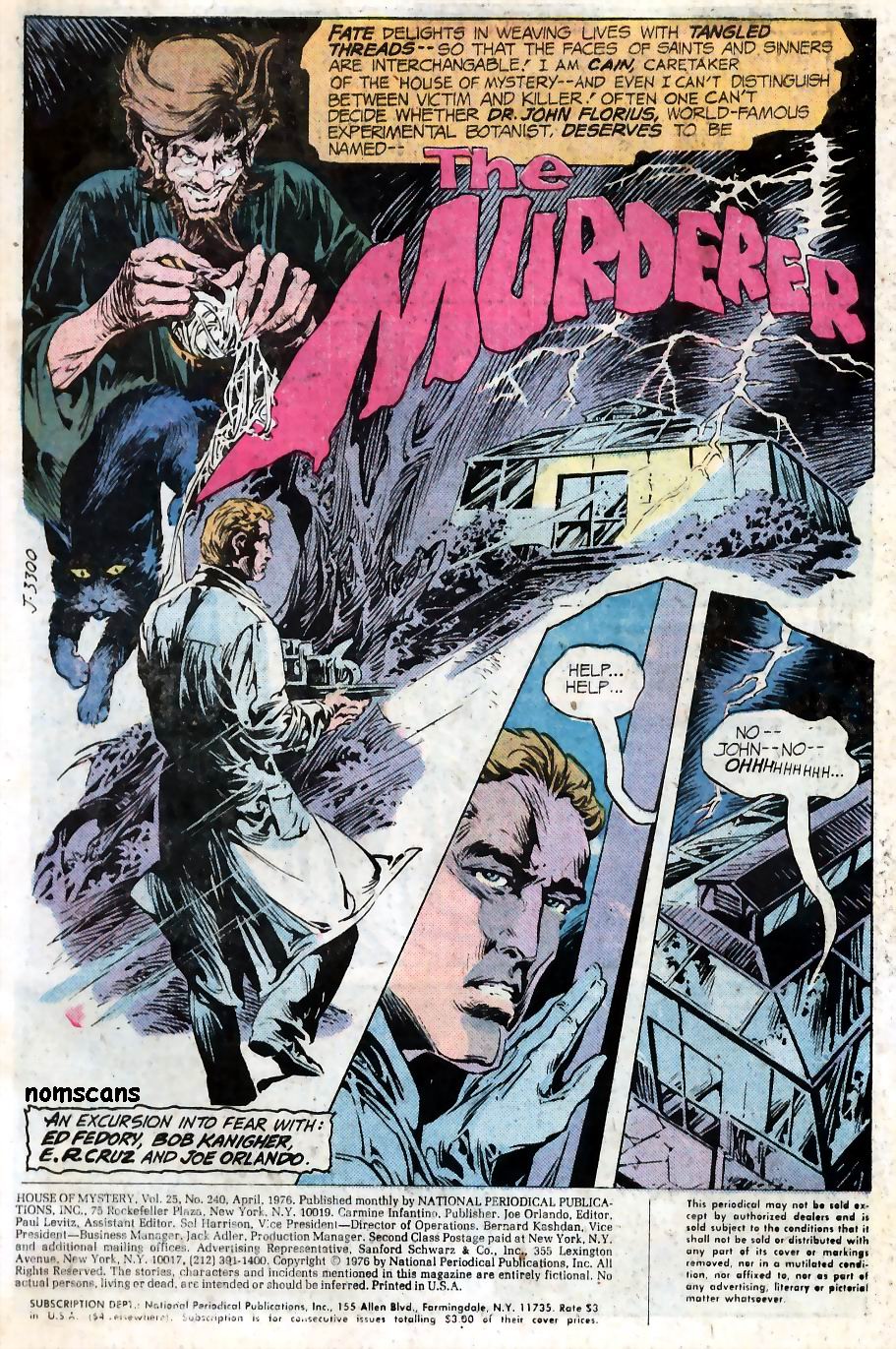 Read online House of Mystery (1951) comic -  Issue #240 - 2