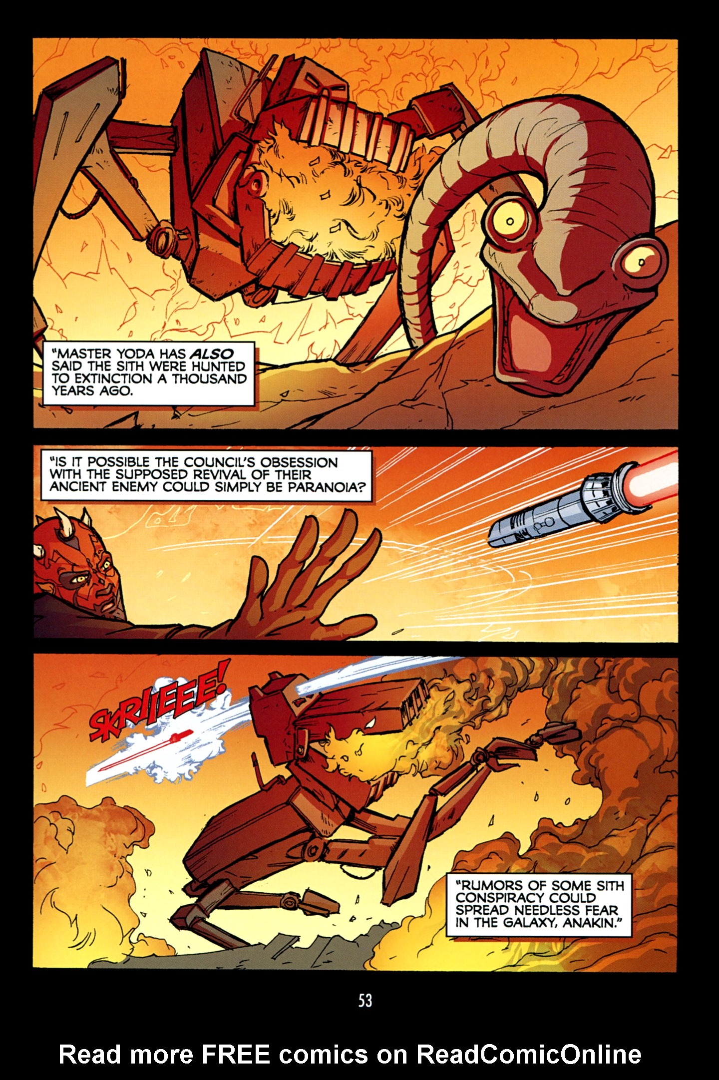 Read online Star Wars: The Clone Wars - The Sith Hunters comic -  Issue # Full - 54