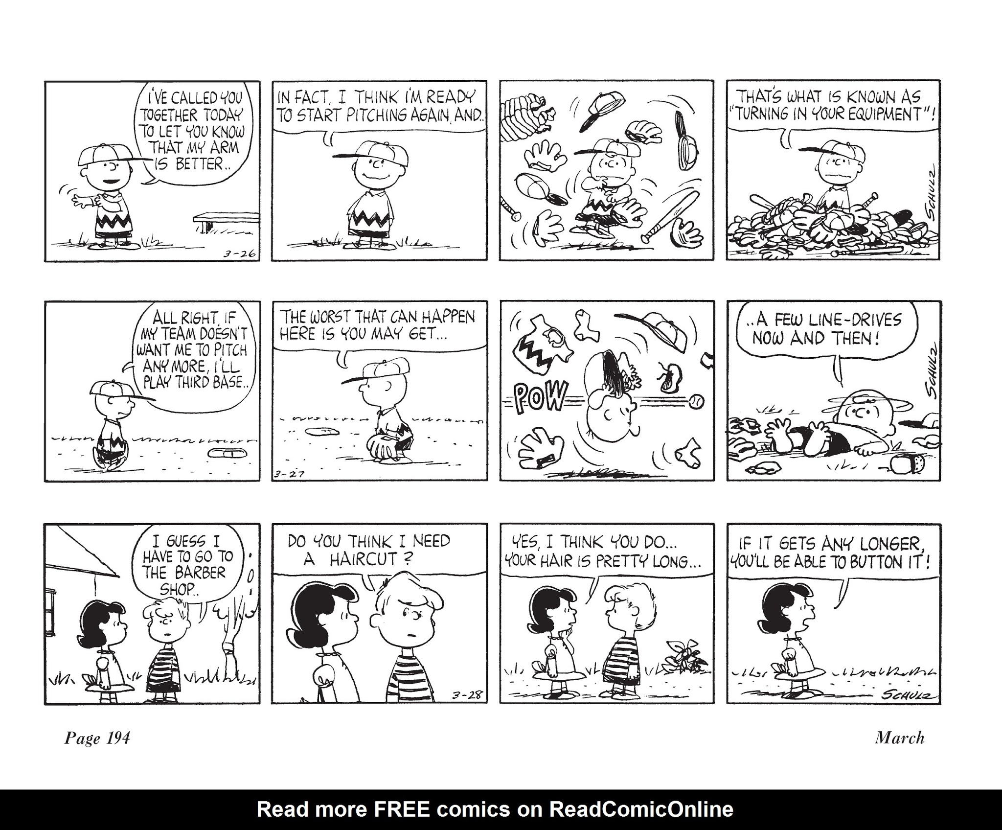 Read online The Complete Peanuts comic -  Issue # TPB 7 - 205