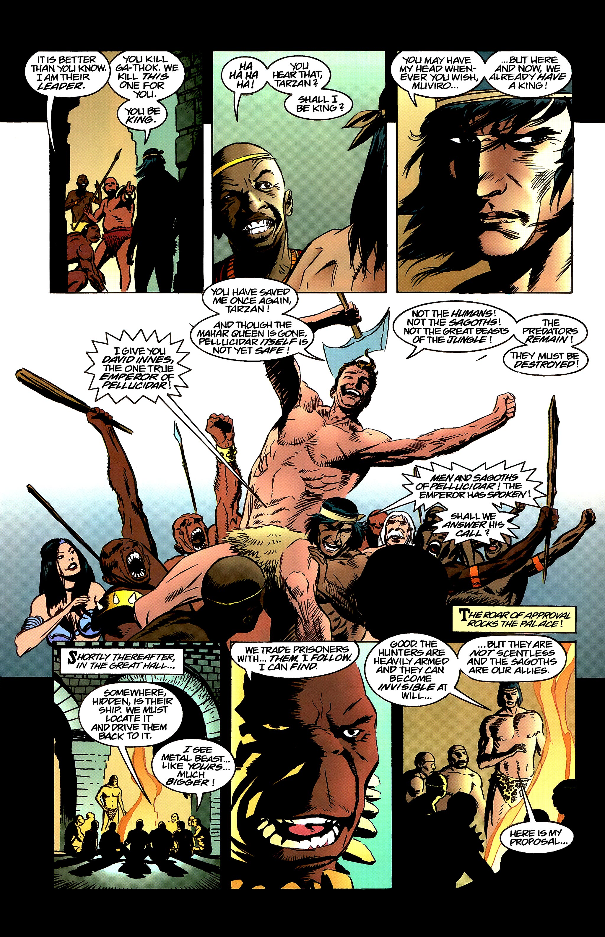 Read online Tarzan vs. Predator at the Earth's Core comic -  Issue #4 - 12