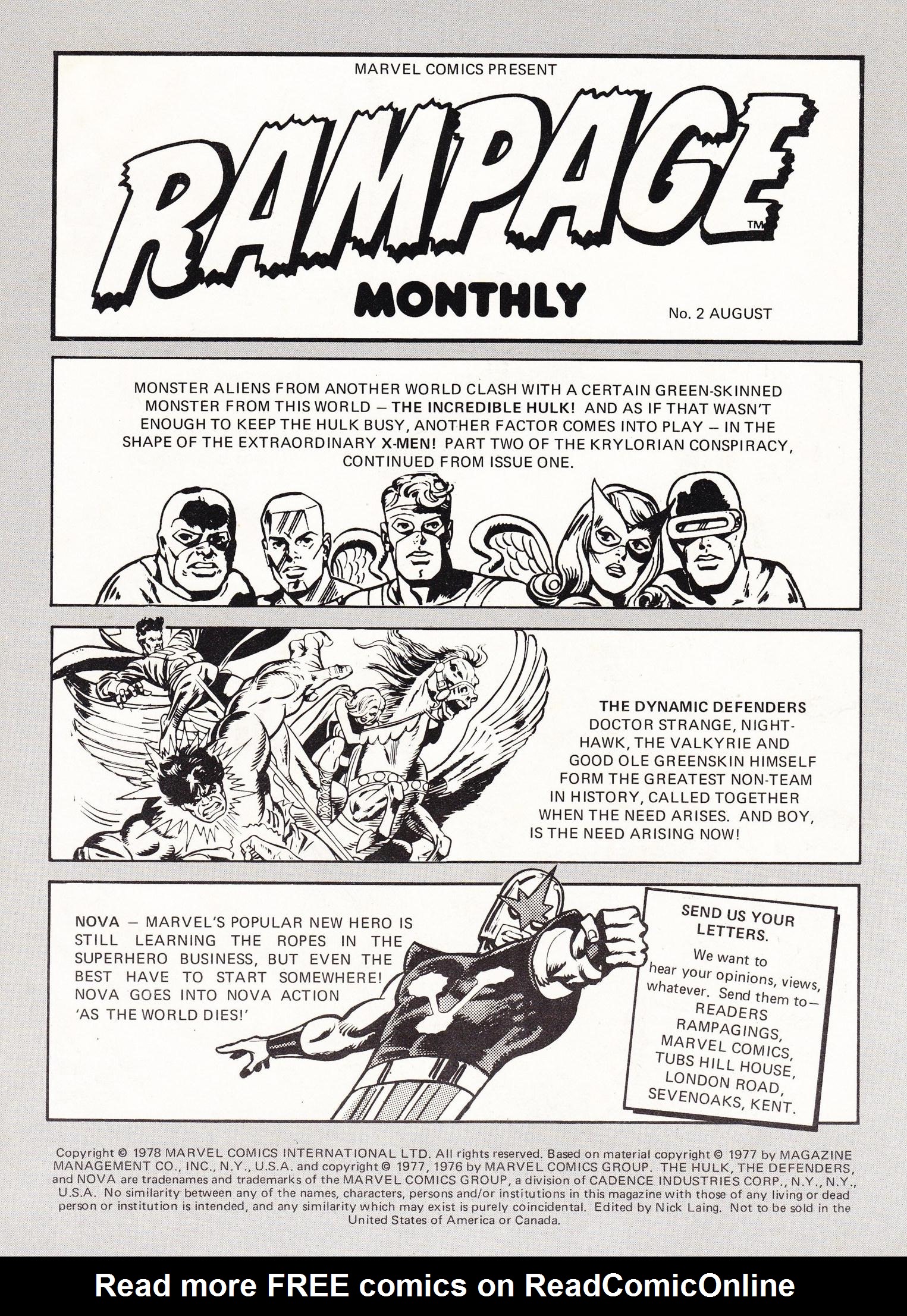 Read online Rampage Monthly comic -  Issue #2 - 2