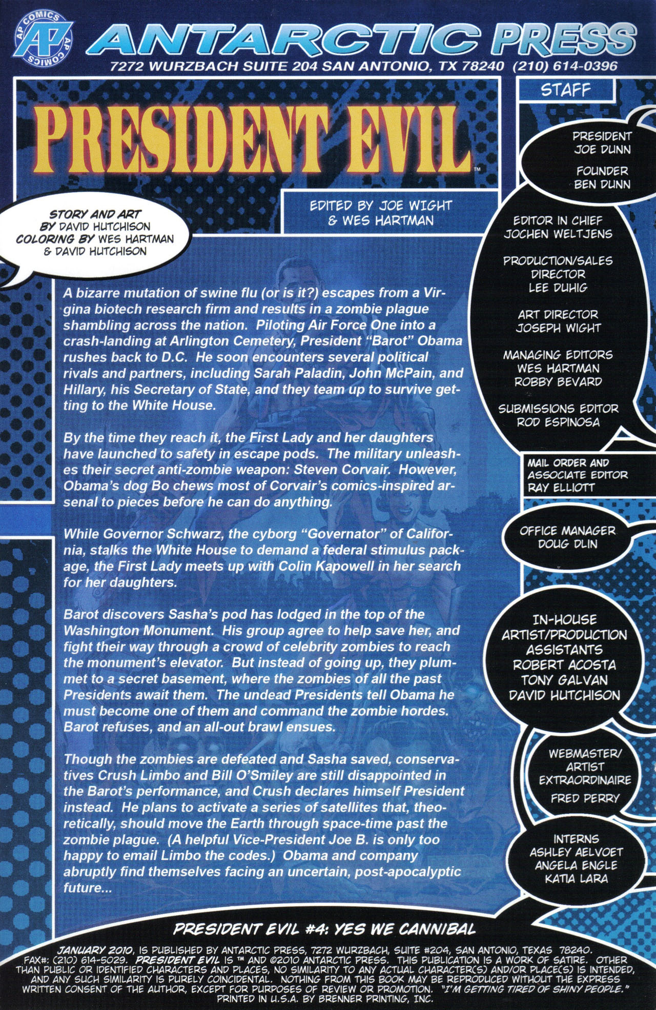 Read online President Evil comic -  Issue #4 - 2