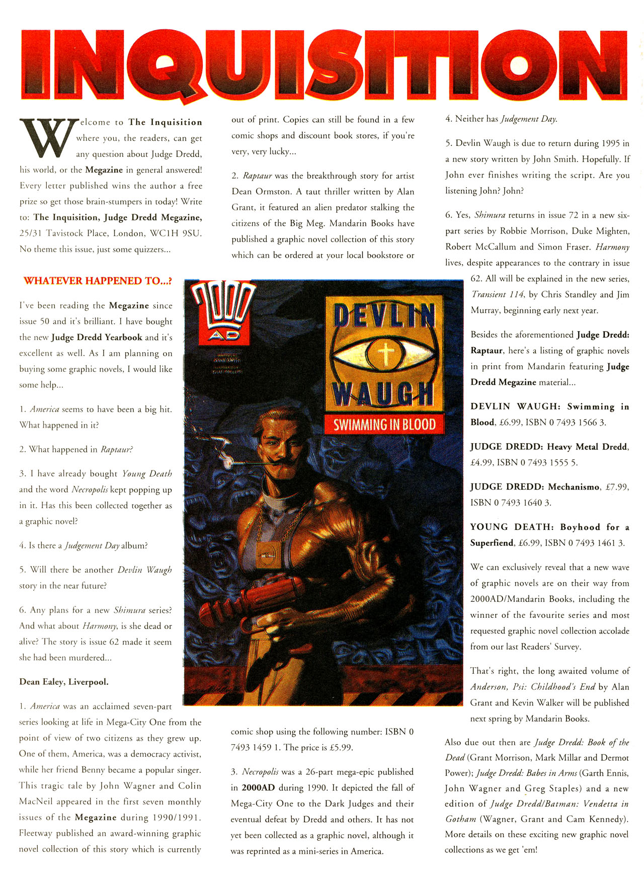 Read online Judge Dredd: The Megazine (vol. 2) comic -  Issue #69 - 30