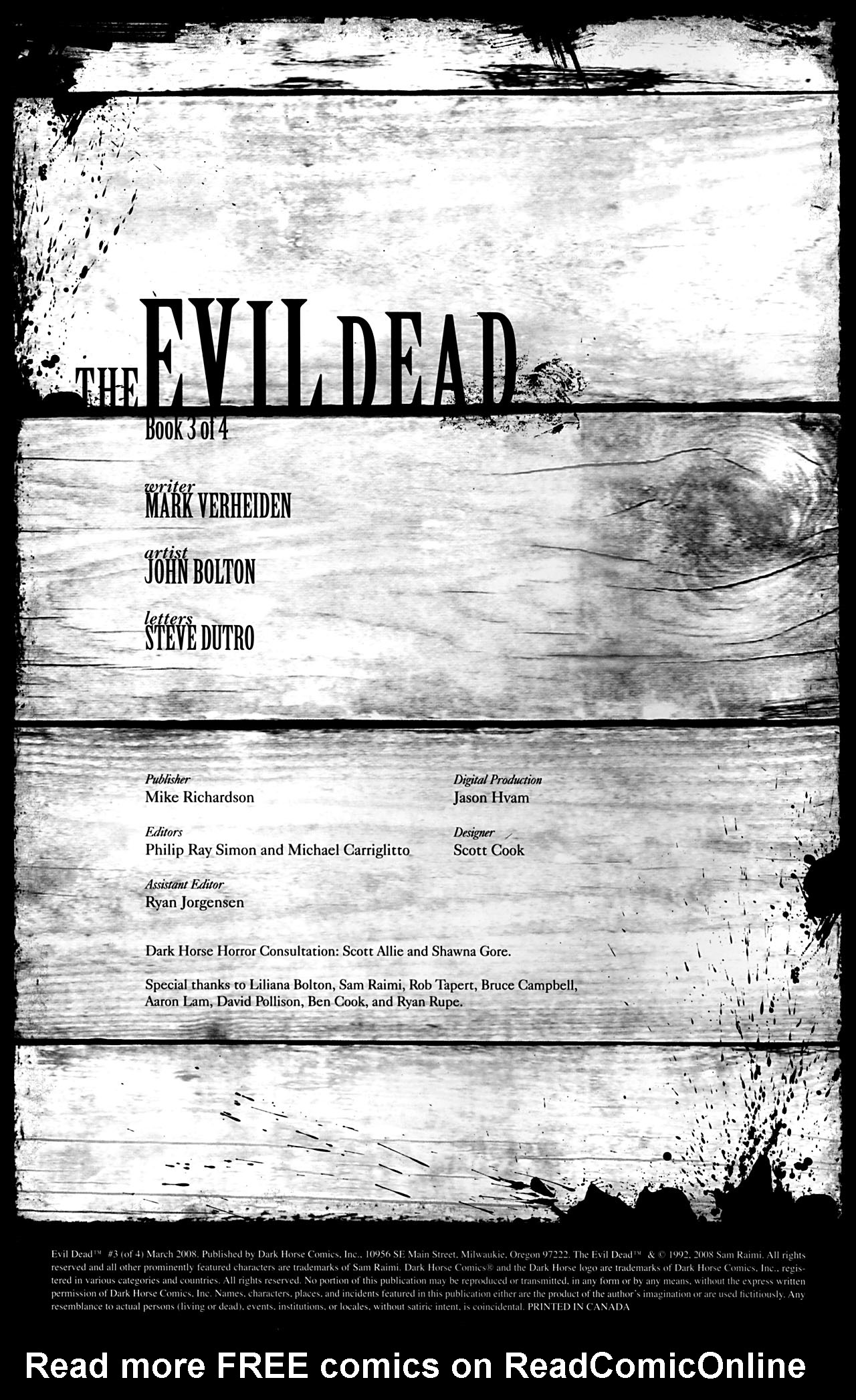 Read online The Evil Dead comic -  Issue #3 - 2