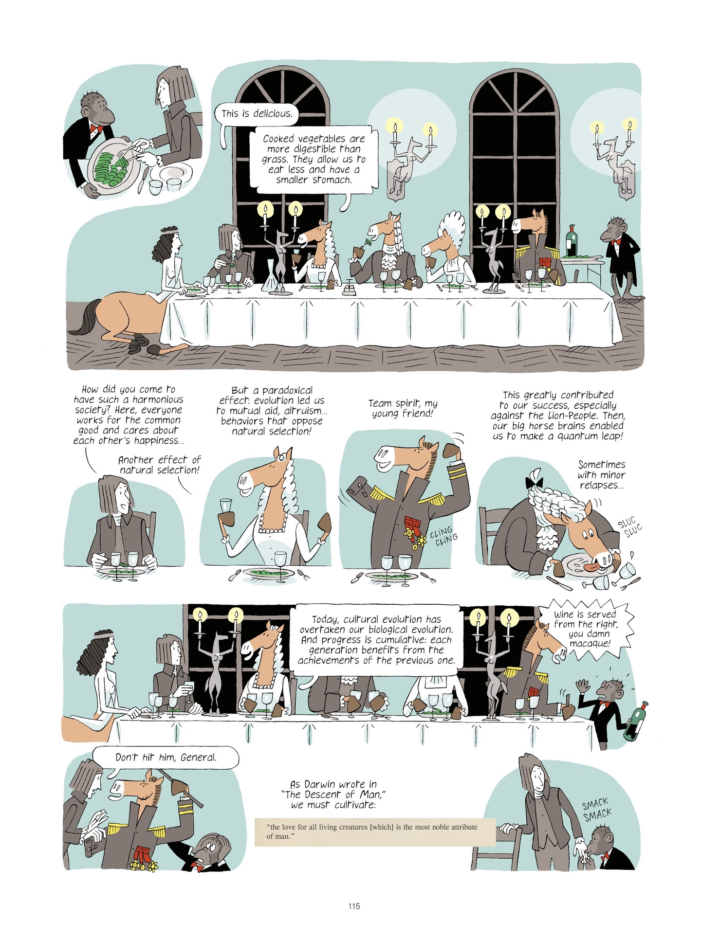 Read online Evolution, Darwin, God, and the Horse-People comic -  Issue # TPB - 114