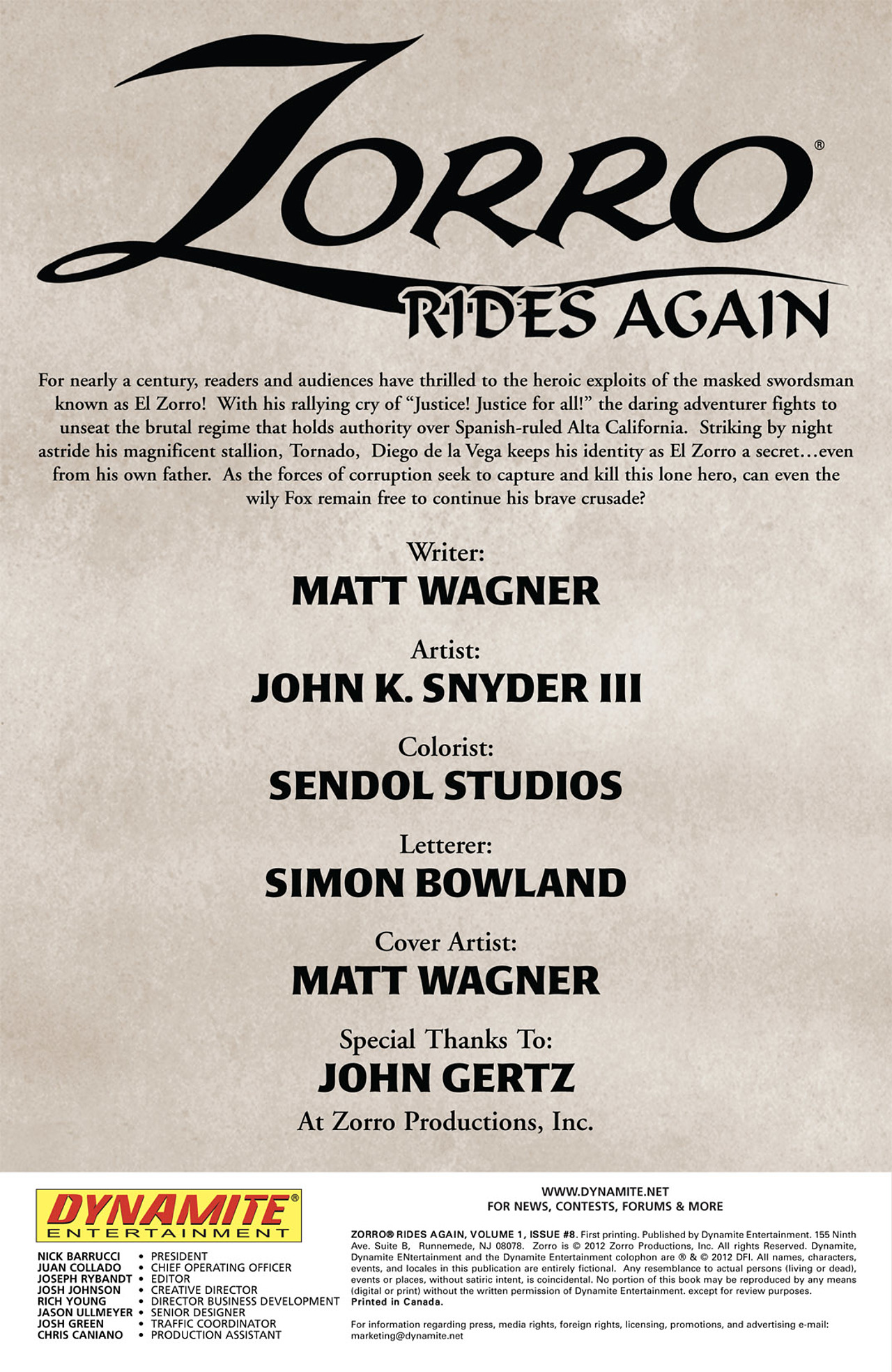 Read online Zorro Rides Again comic -  Issue #8 - 2