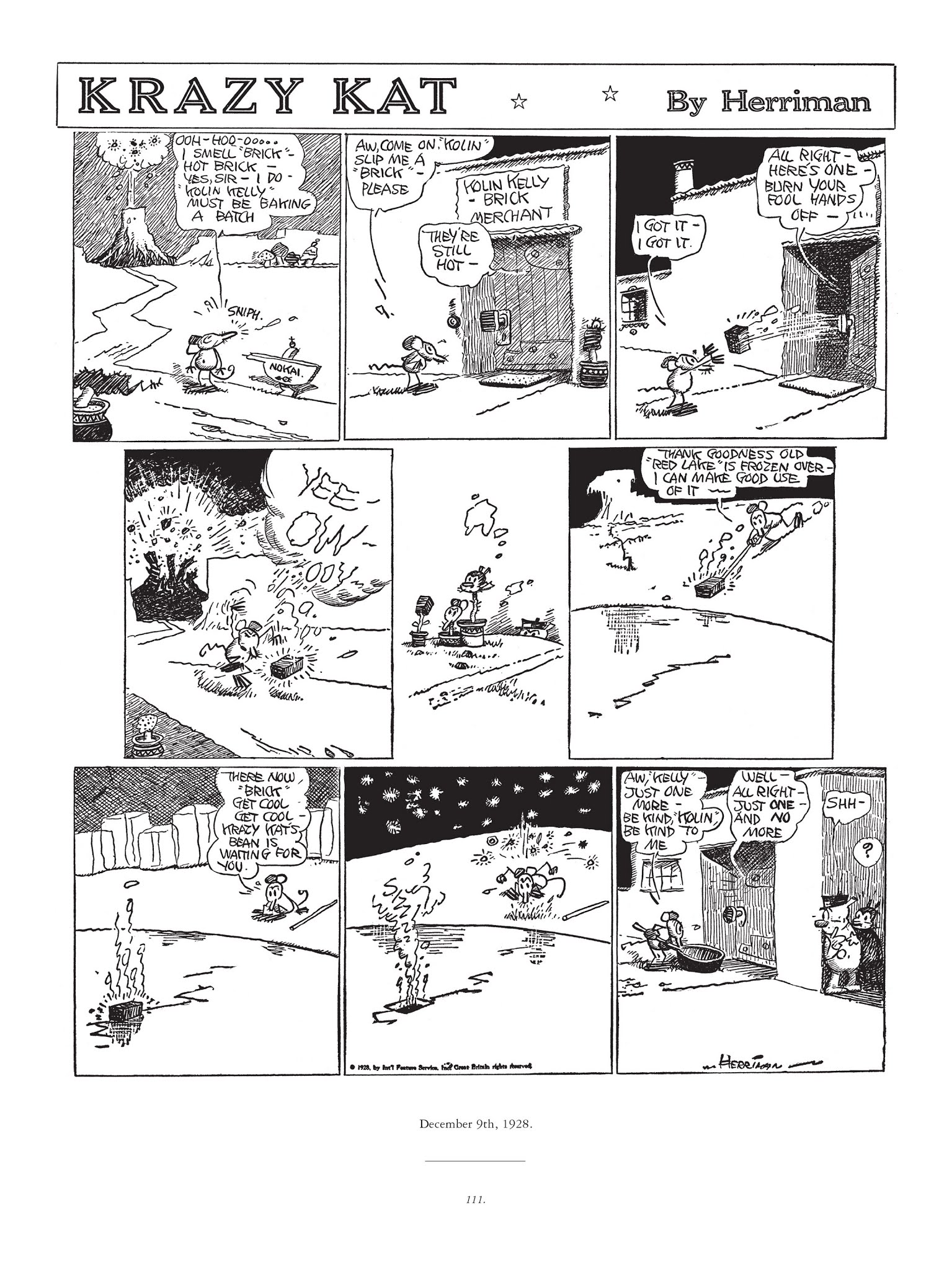 Read online Krazy & Ignatz comic -  Issue # TPB 5 - 111