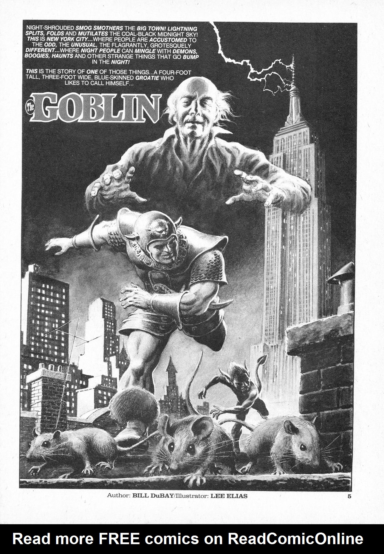 Read online The Goblin comic -  Issue #1 - 5