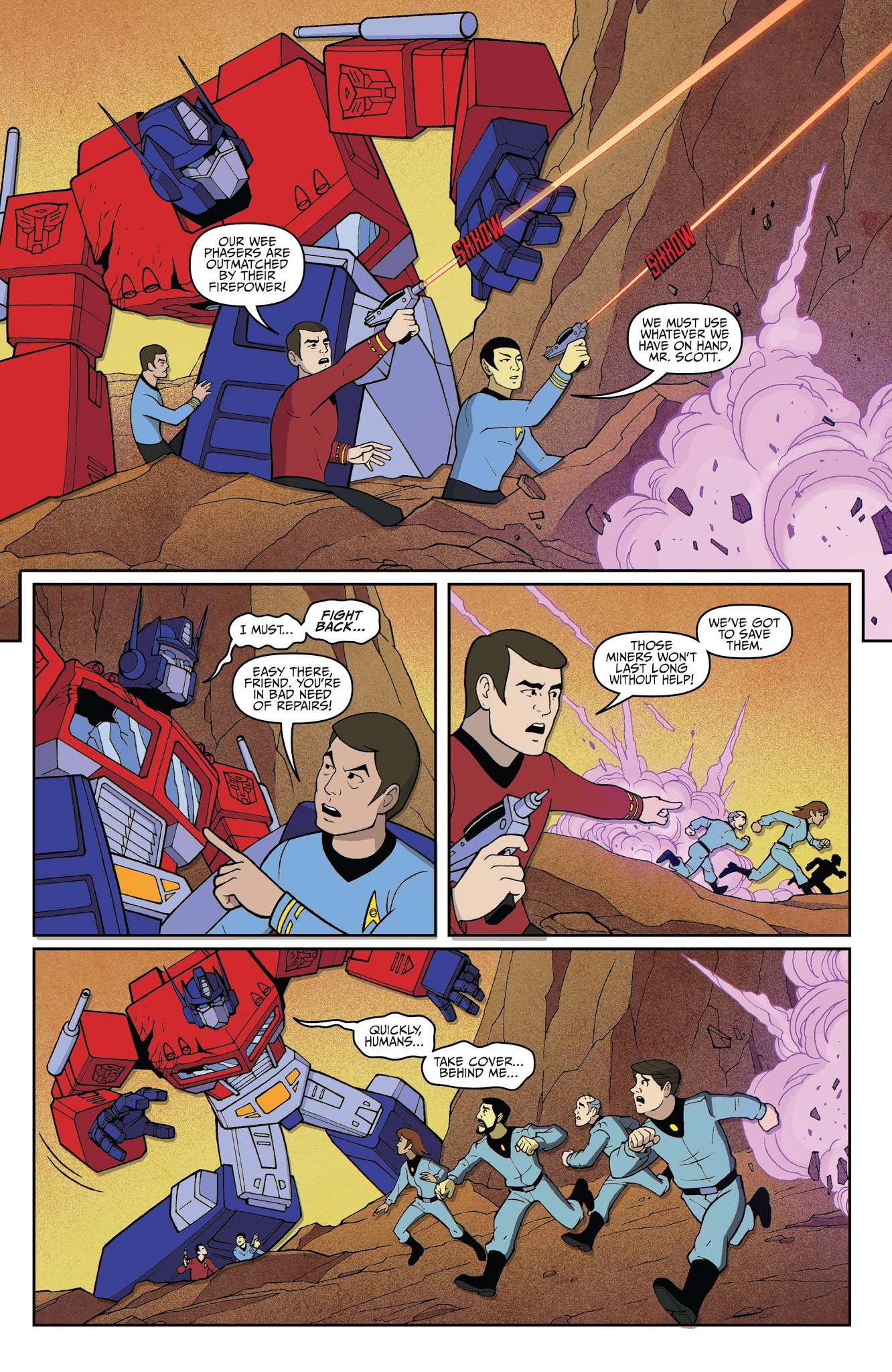 Read online Star Trek vs. Transformers comic -  Issue #3 - 4