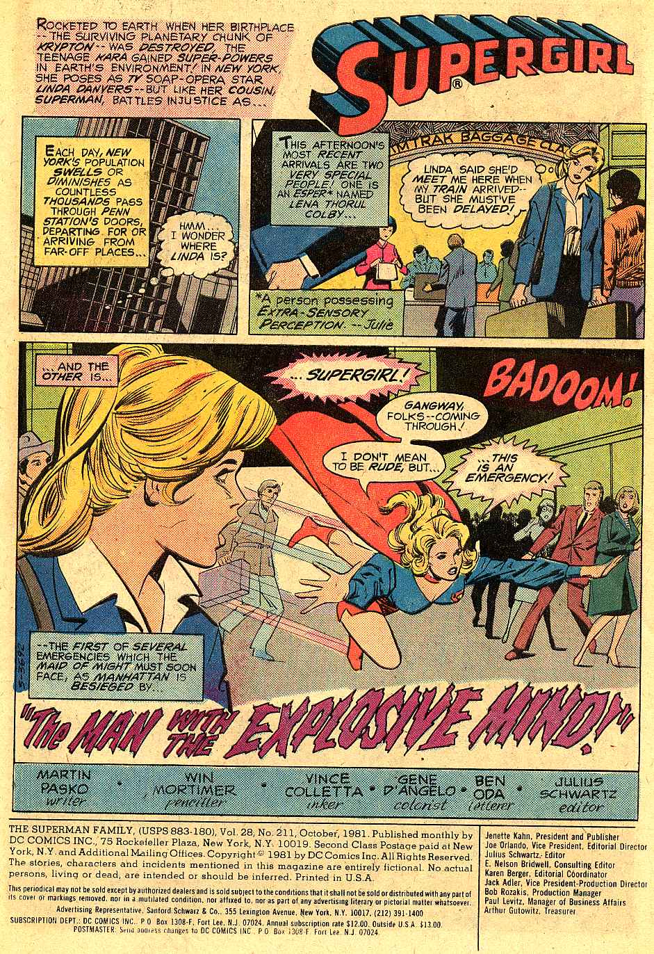 Read online The Superman Family comic -  Issue #211 - 3