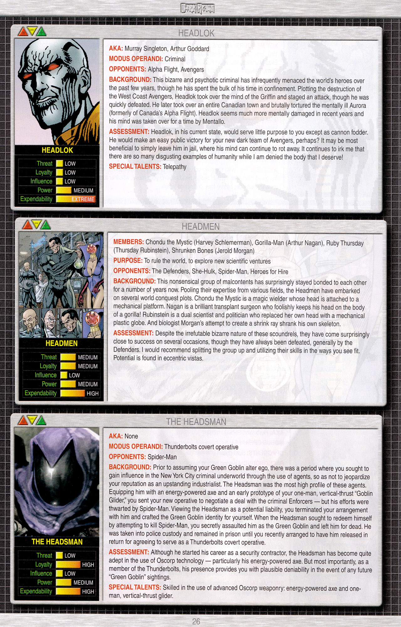 Read online Dark Reign Files comic -  Issue # Full - 28