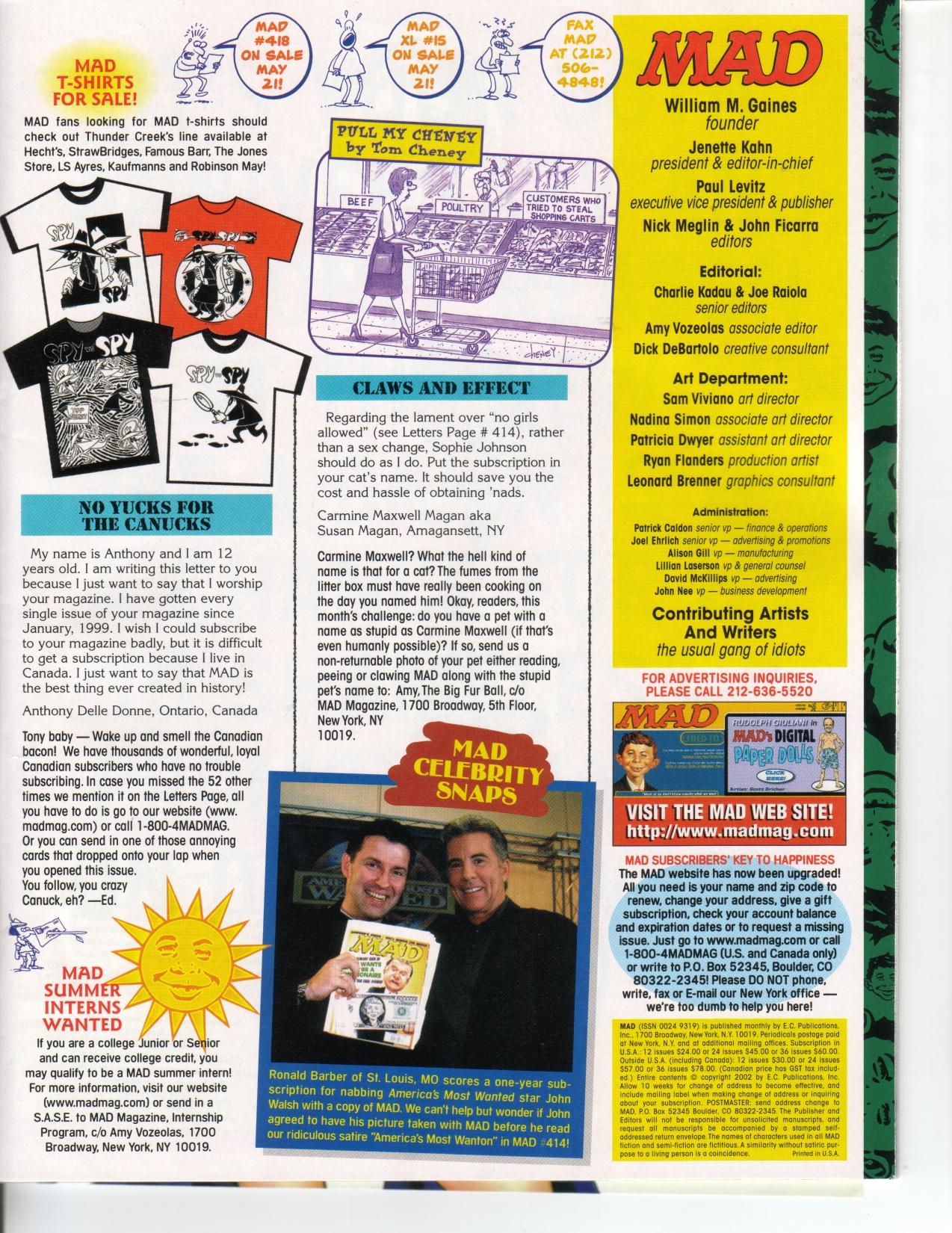 Read online MAD comic -  Issue #417 - 4