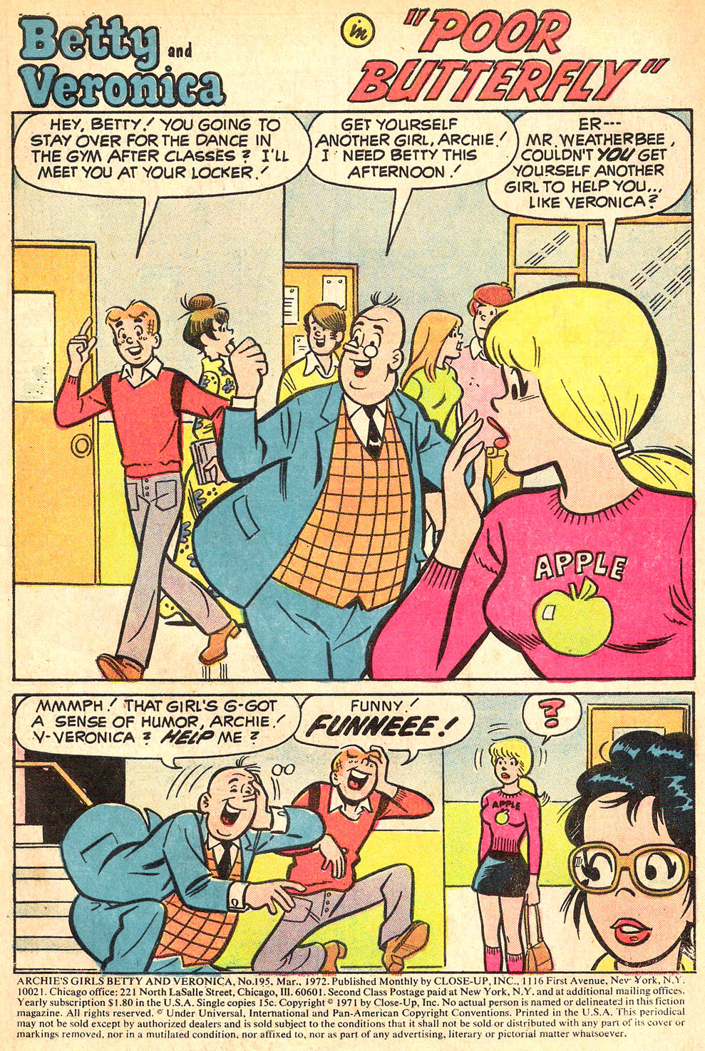 Read online Archie's Girls Betty and Veronica comic -  Issue #195 - 3