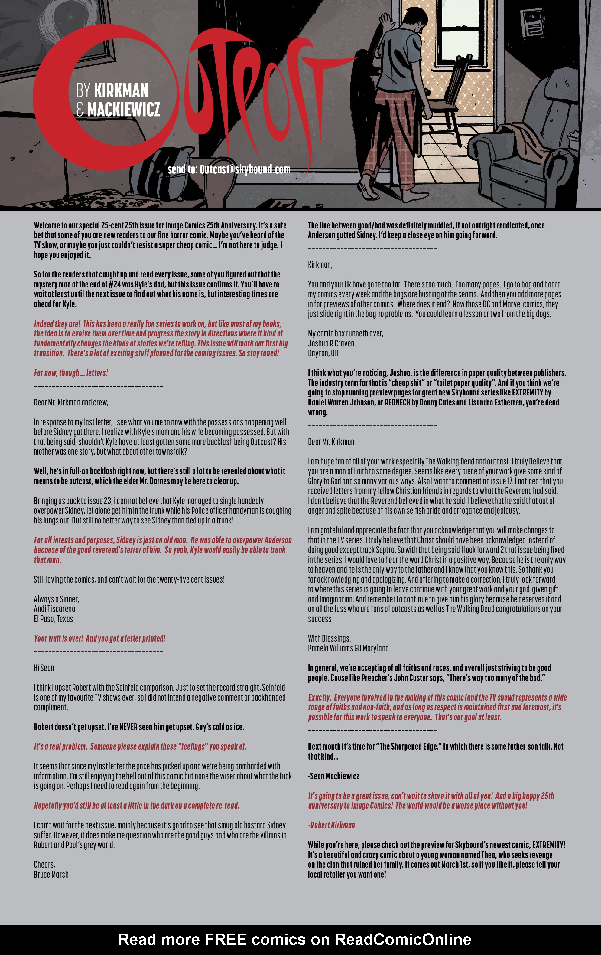 Read online Outcast by Kirkman & Azaceta comic -  Issue #25 - 23