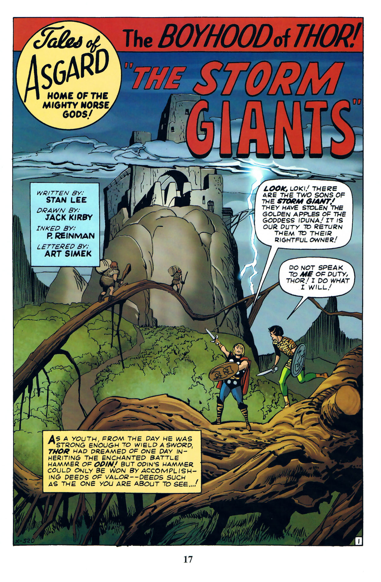 Read online Thor: Tales of Asgard by Stan Lee & Jack Kirby comic -  Issue #1 - 19
