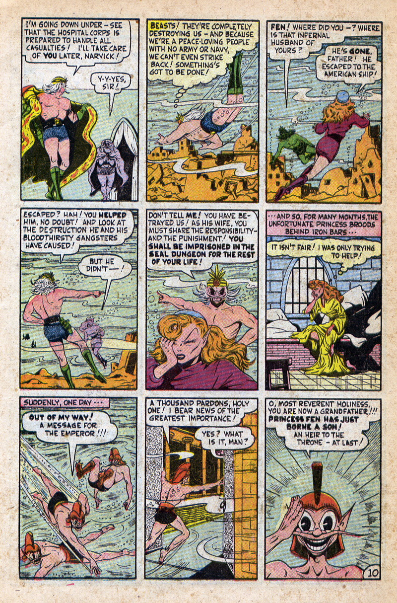 Read online Sub-Mariner Comics comic -  Issue #32 - 12