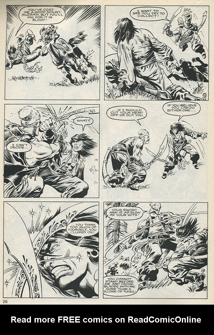Read online The Savage Sword Of Conan comic -  Issue #131 - 26