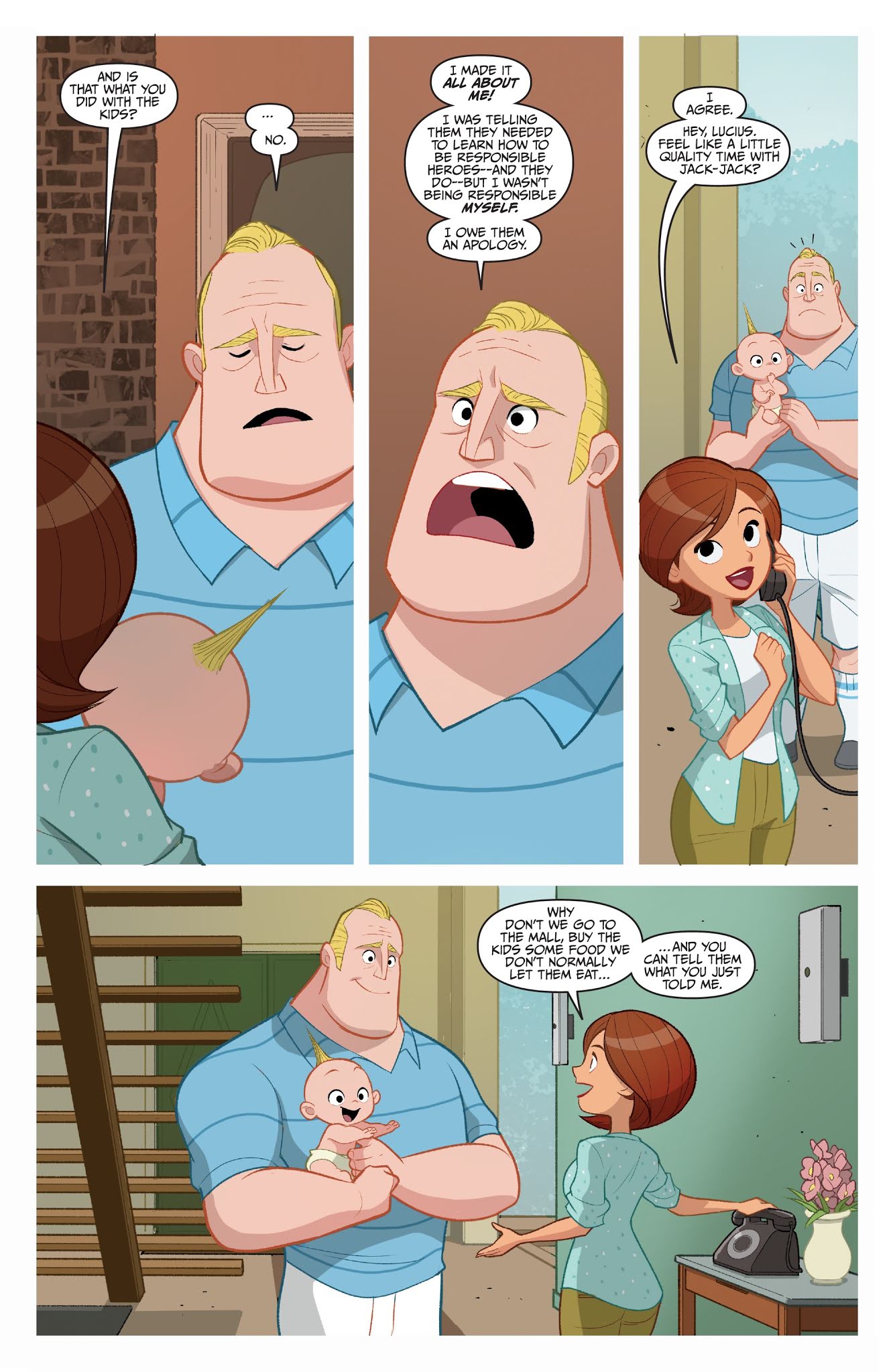 Read online Disney / Pixar The Incredibles 2: Crisis In Mid-Life! & Other Stories comic -  Issue #3 - 6