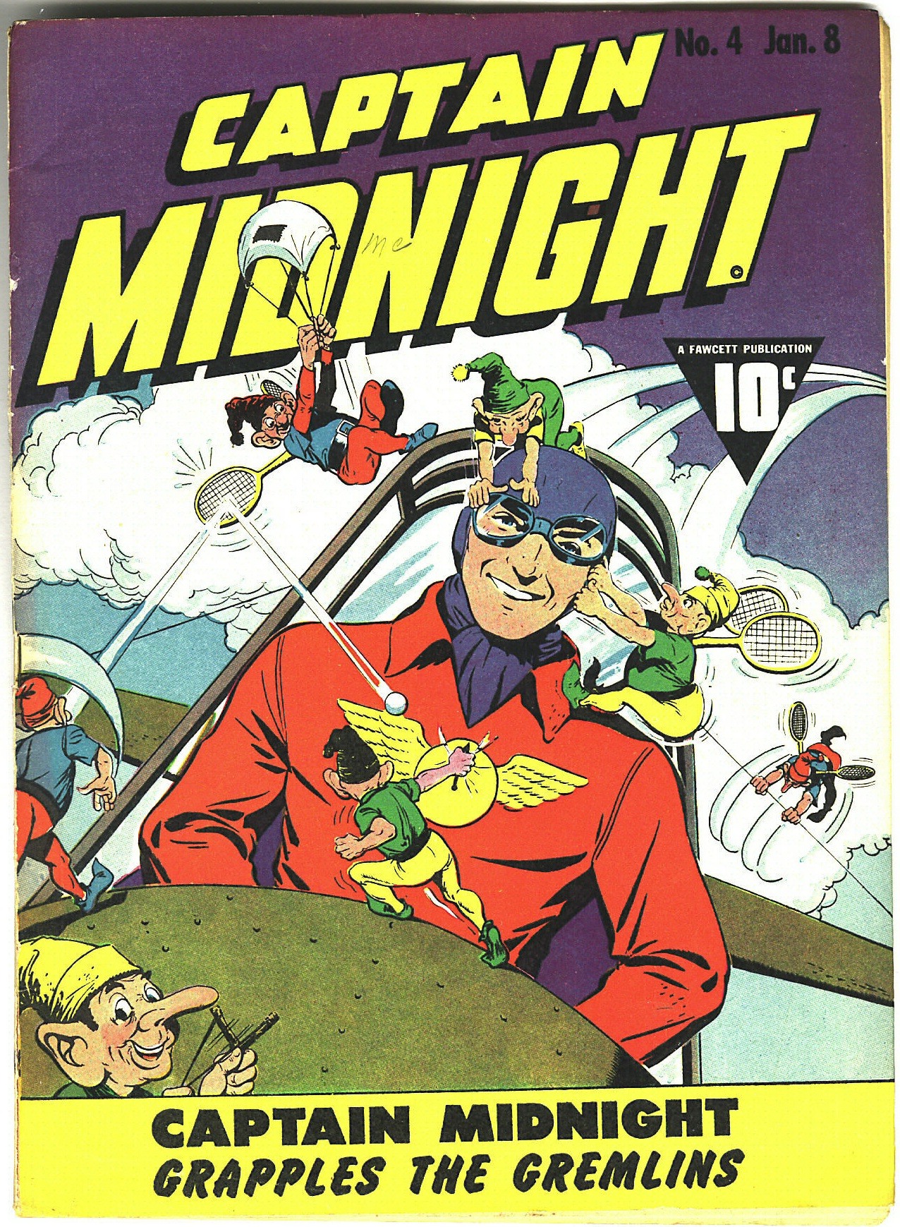 Read online Captain Midnight (1942) comic -  Issue #4 - 1