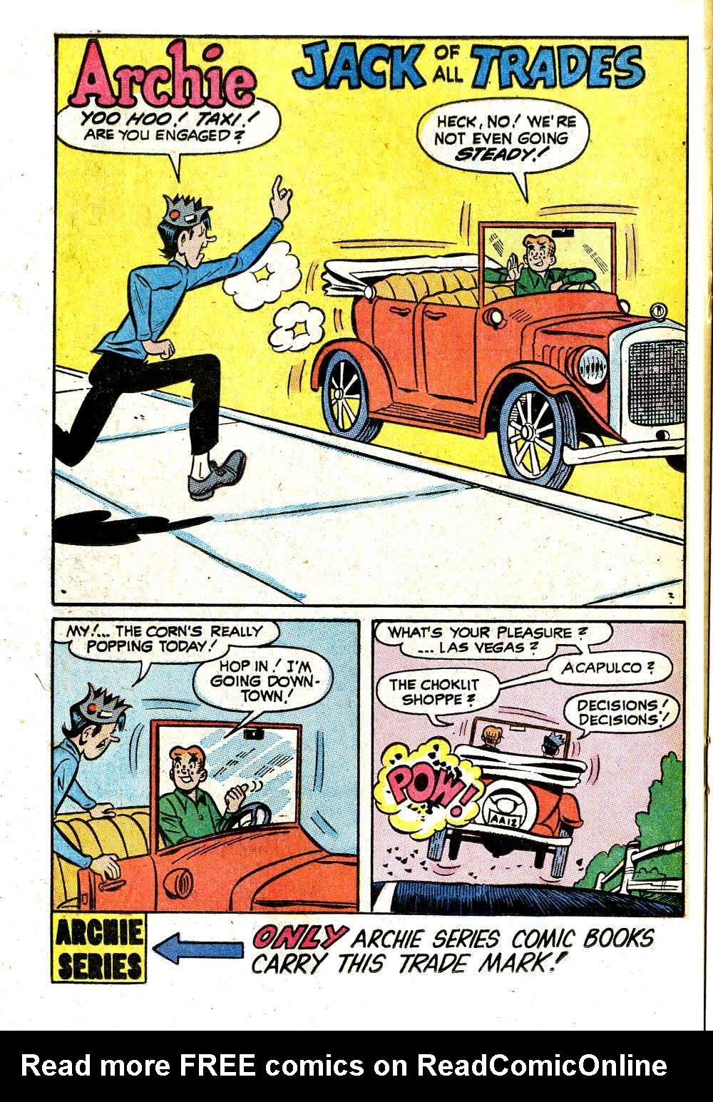 Read online Archie (1960) comic -  Issue #209 - 20