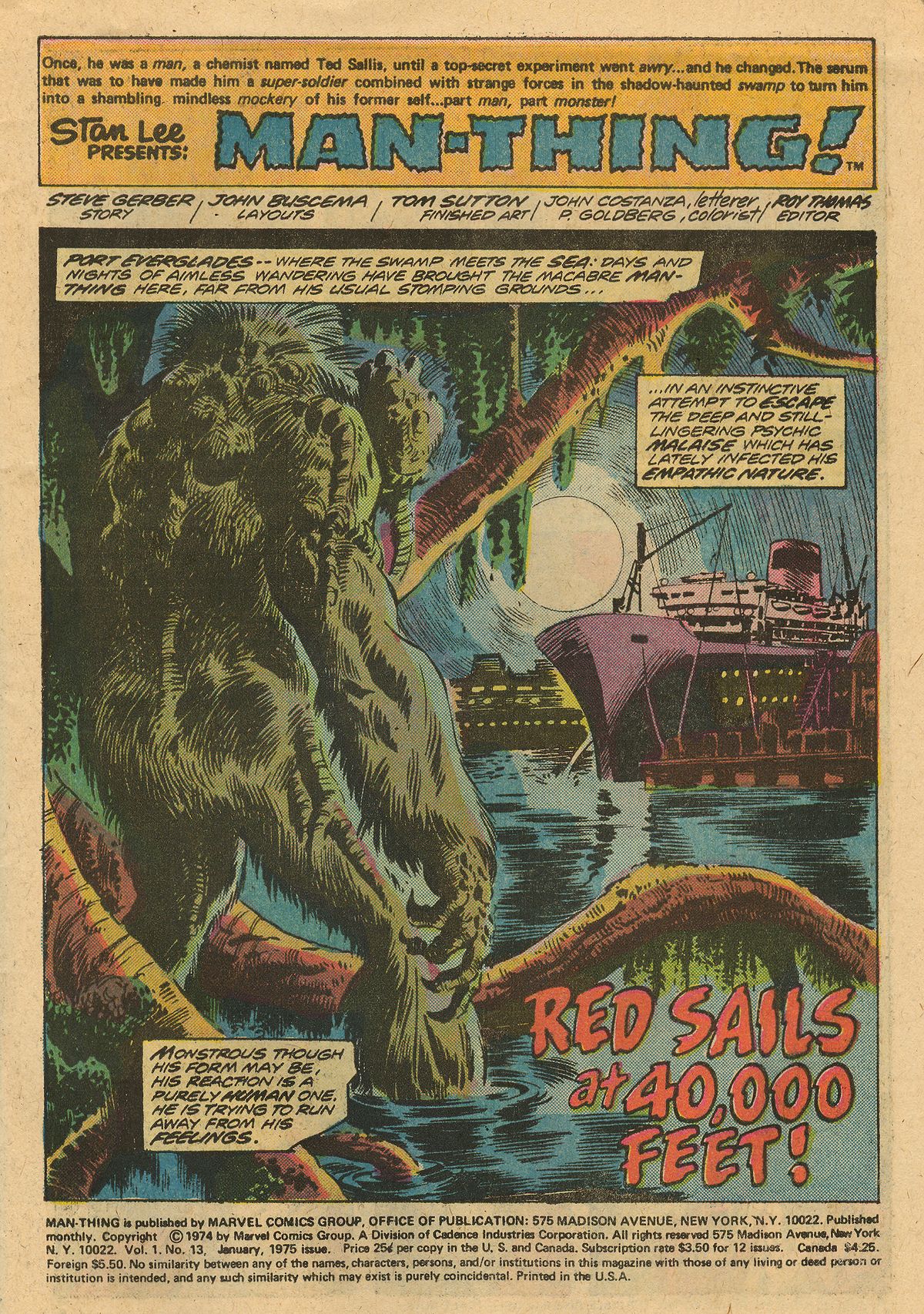 Read online Man-Thing (1974) comic -  Issue #13 - 3