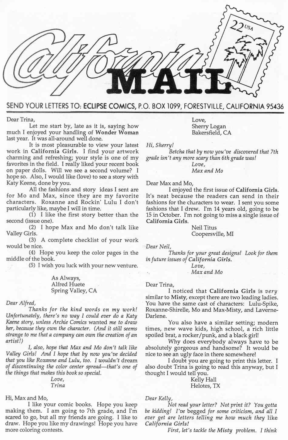 Read online California Girls comic -  Issue #6 - 22