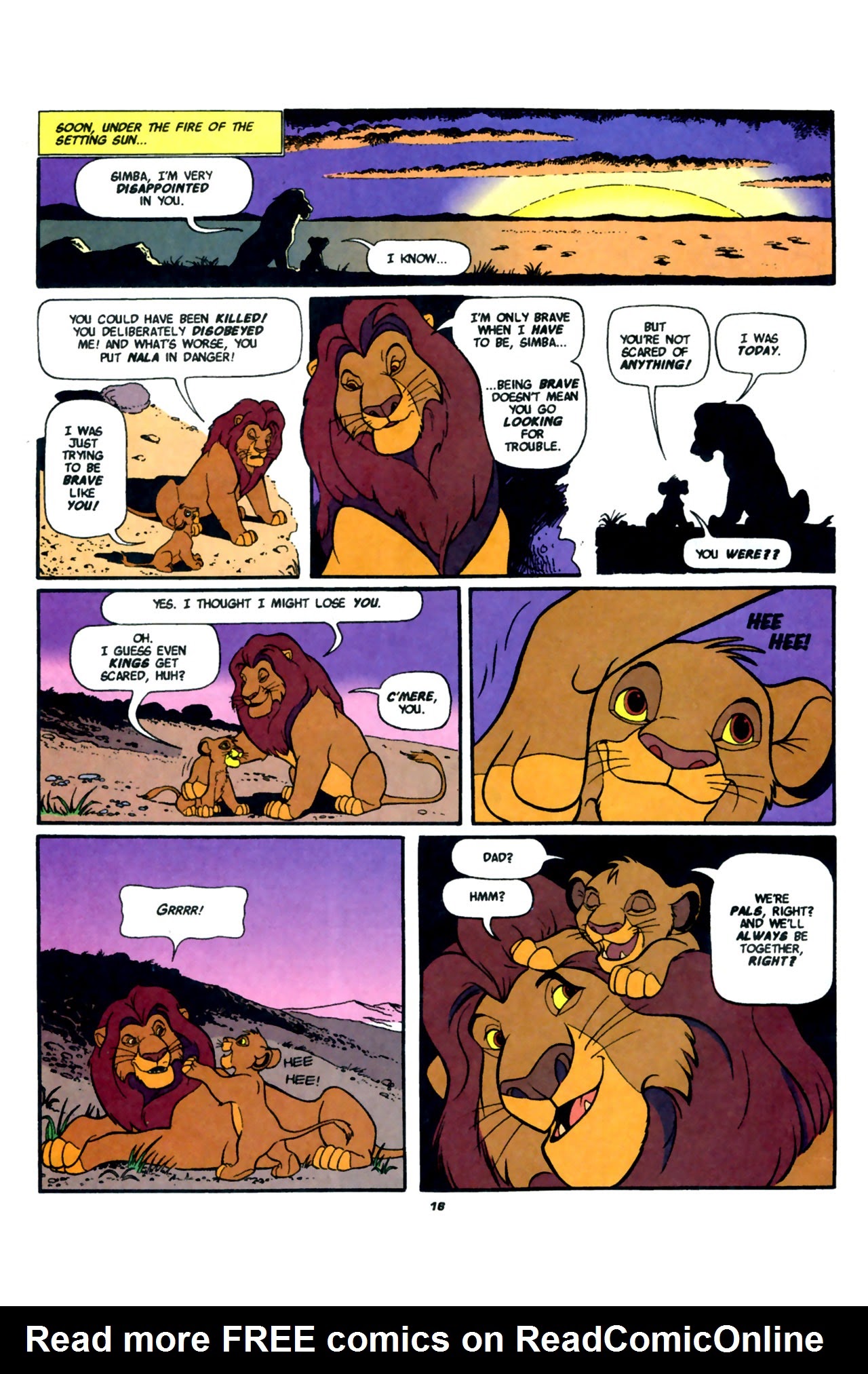 Read online Disney's The Lion King comic -  Issue #1 - 18