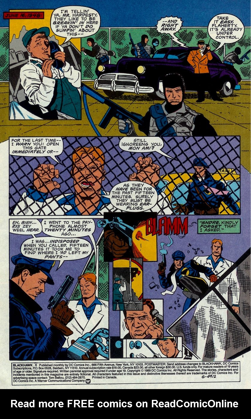 Read online Blackhawk (1989) comic -  Issue #6 - 2