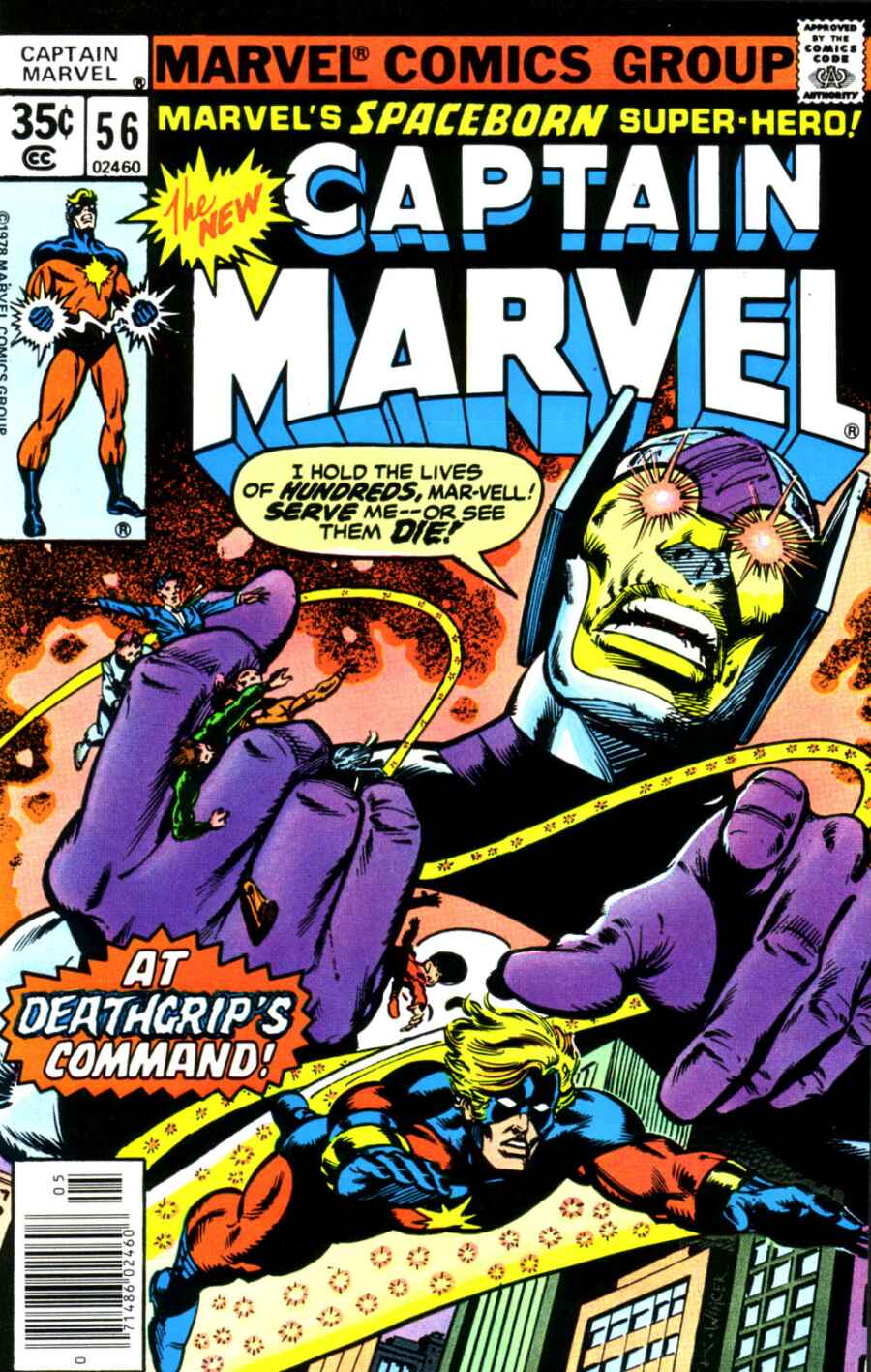Read online Captain Marvel (1968) comic -  Issue #56 - 1