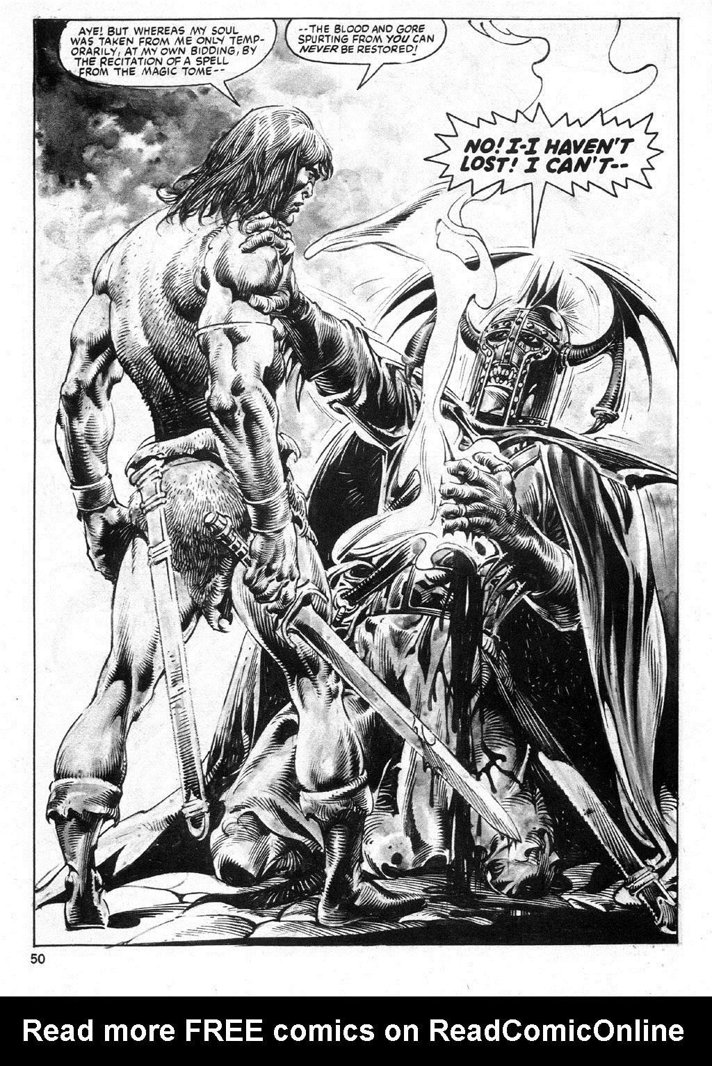 Read online The Savage Sword Of Conan comic -  Issue #96 - 50