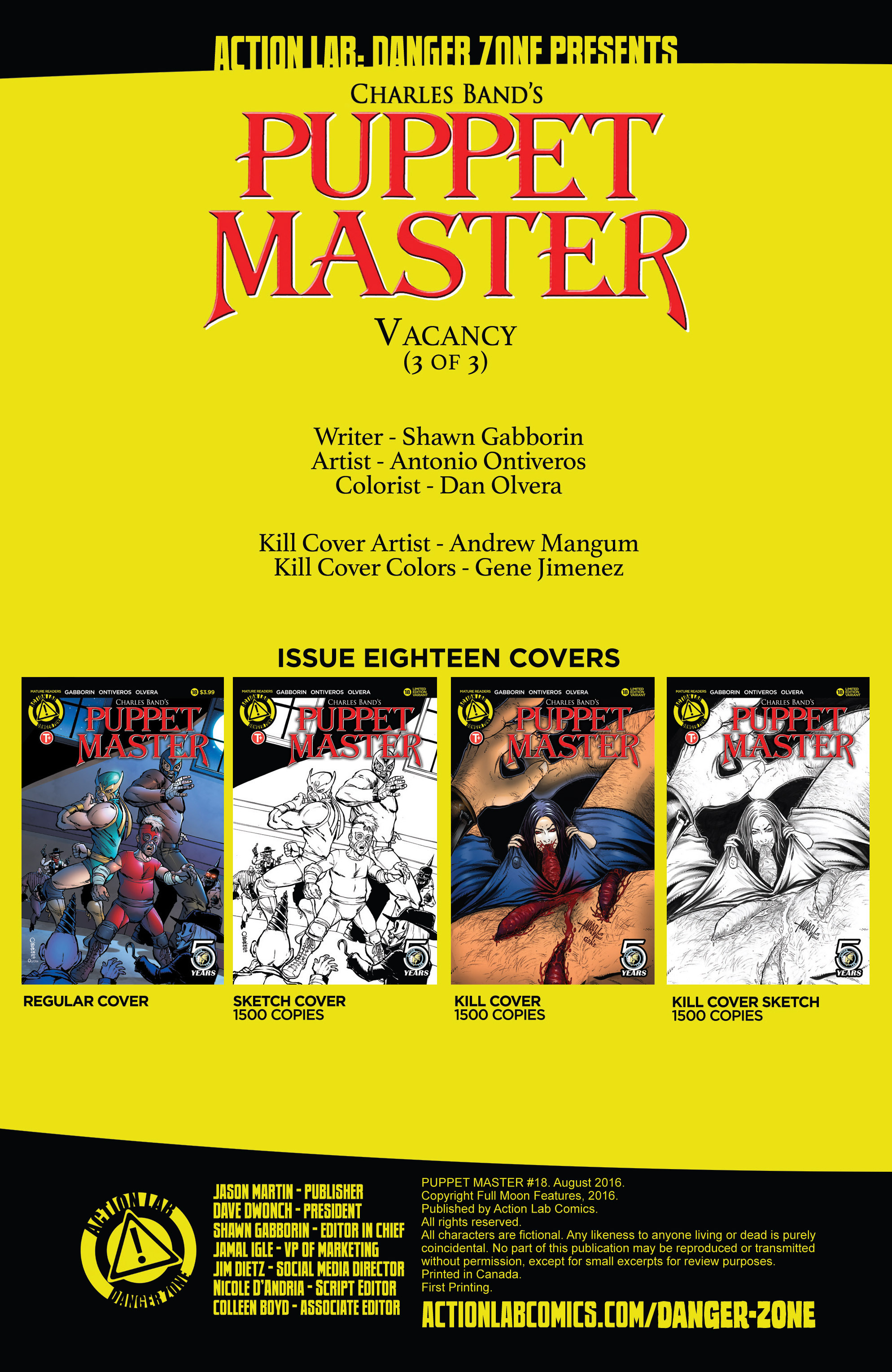 Read online Puppet Master (2015) comic -  Issue #18 - 2