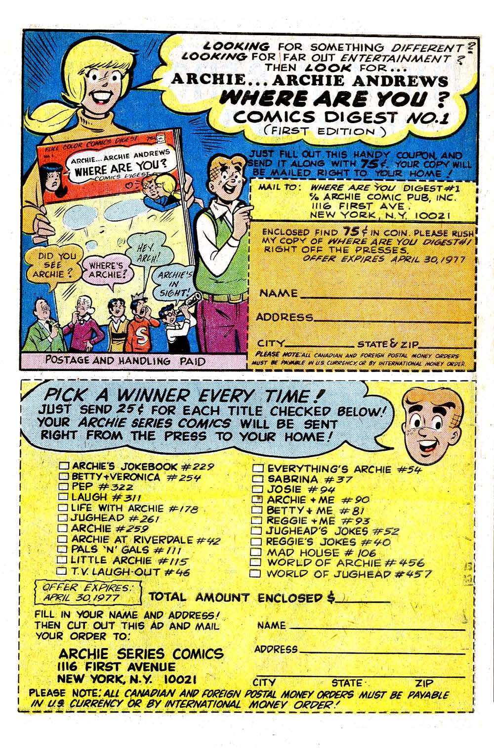 Read online Archie (1960) comic -  Issue #259 - 27