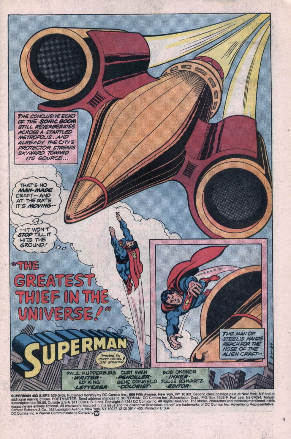 Read online Superman (1939) comic -  Issue #403 - 2