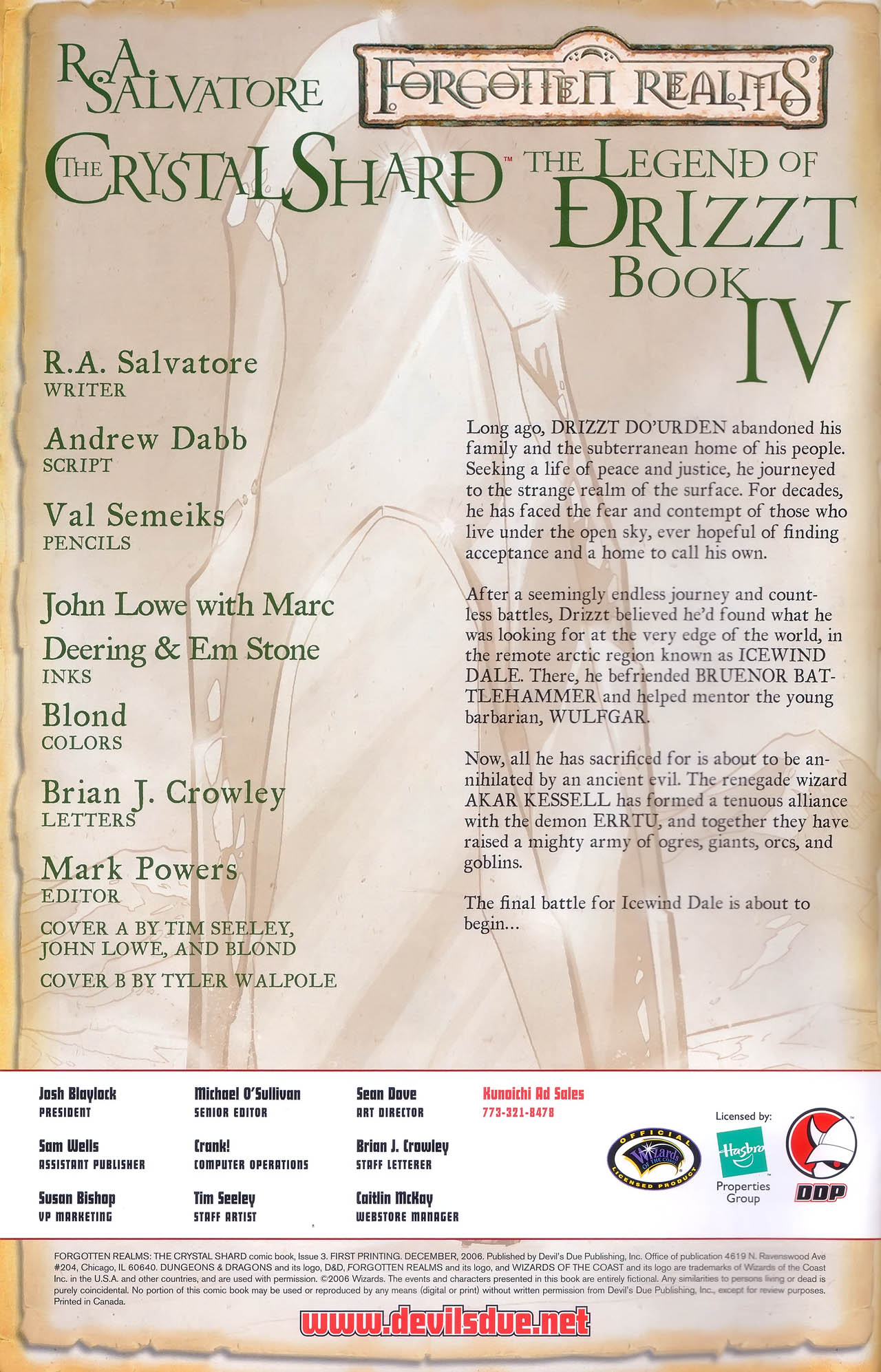 Read online Forgotten Realms: The Crystal Shard comic -  Issue #3 - 2